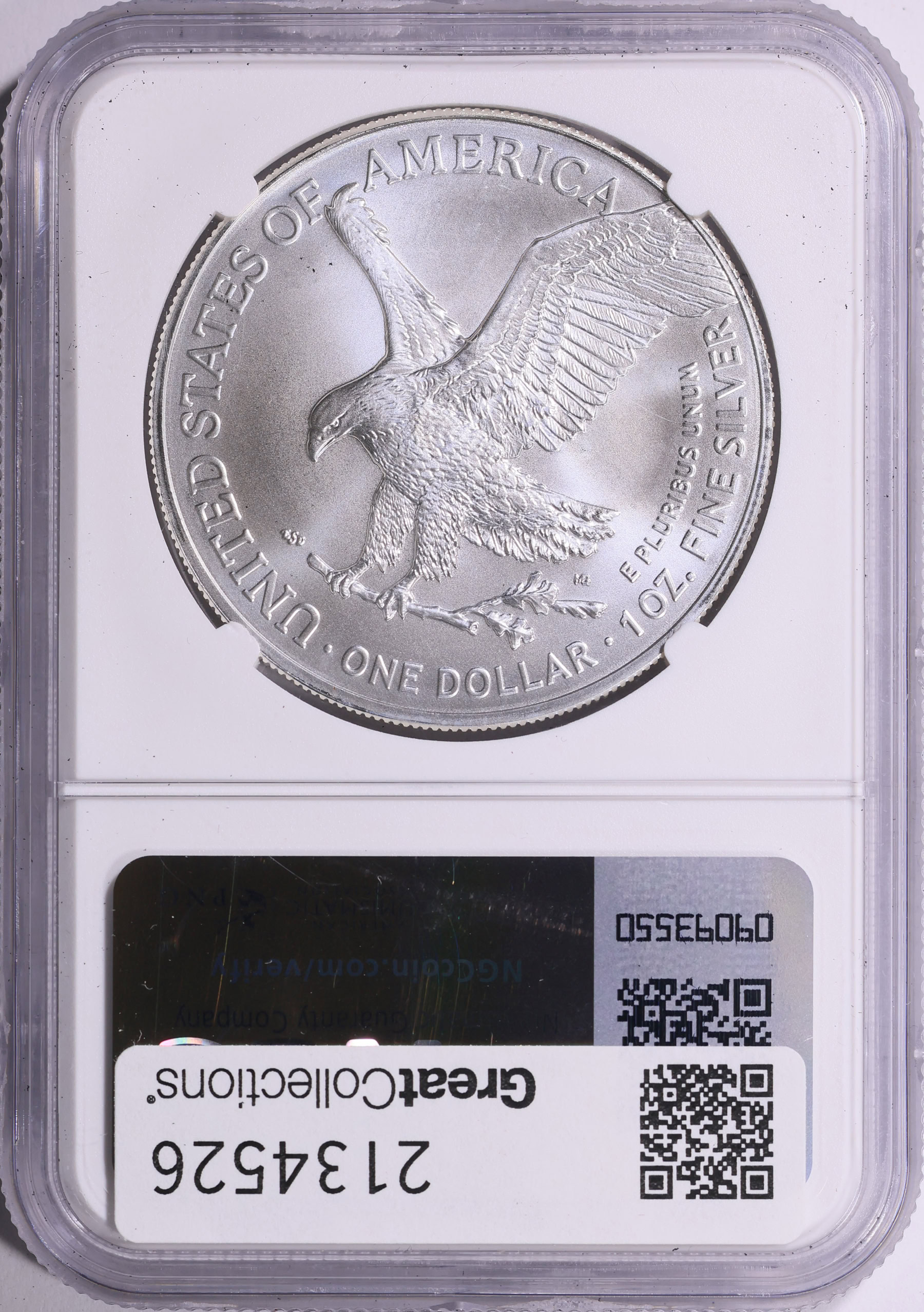 2023 $1 Silver Eagle NGC MS-70 (Item 2134526) | GreatCollections