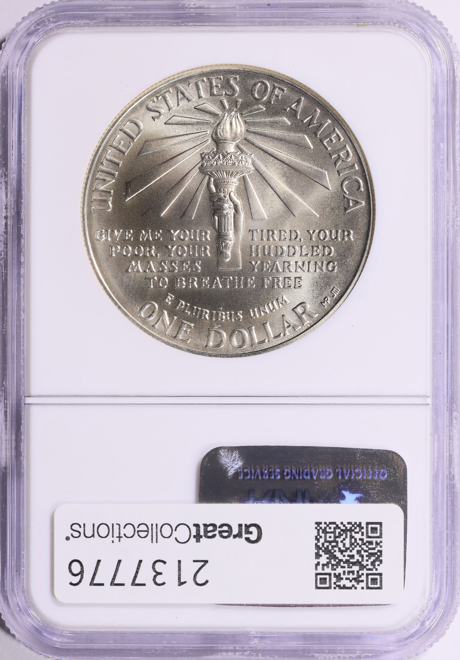 1986-P Statue of Liberty Centennial Silver Dollar NGC MS-69 (Item