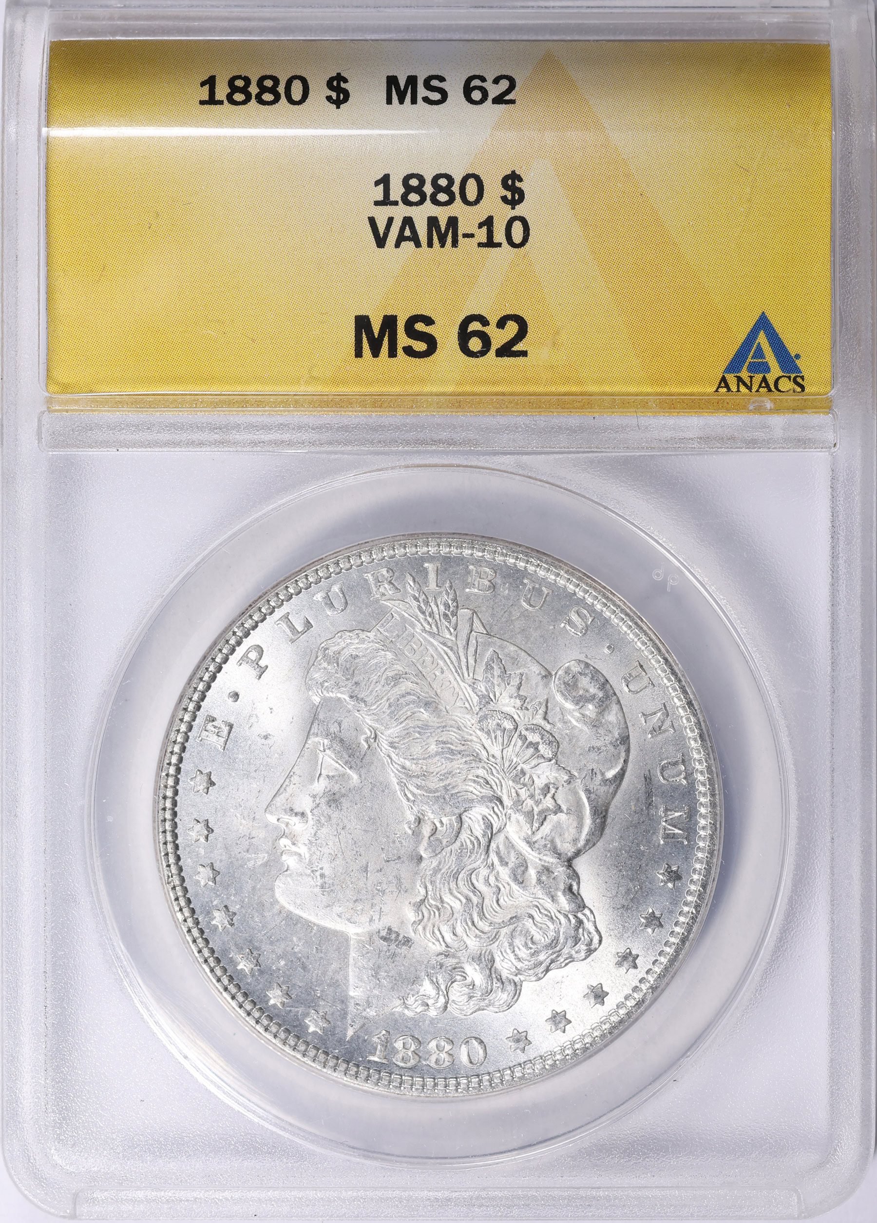 1880-O Morgan Silver Dollar VAM-10 ANACS MS-62 (Item 2139739 ...
