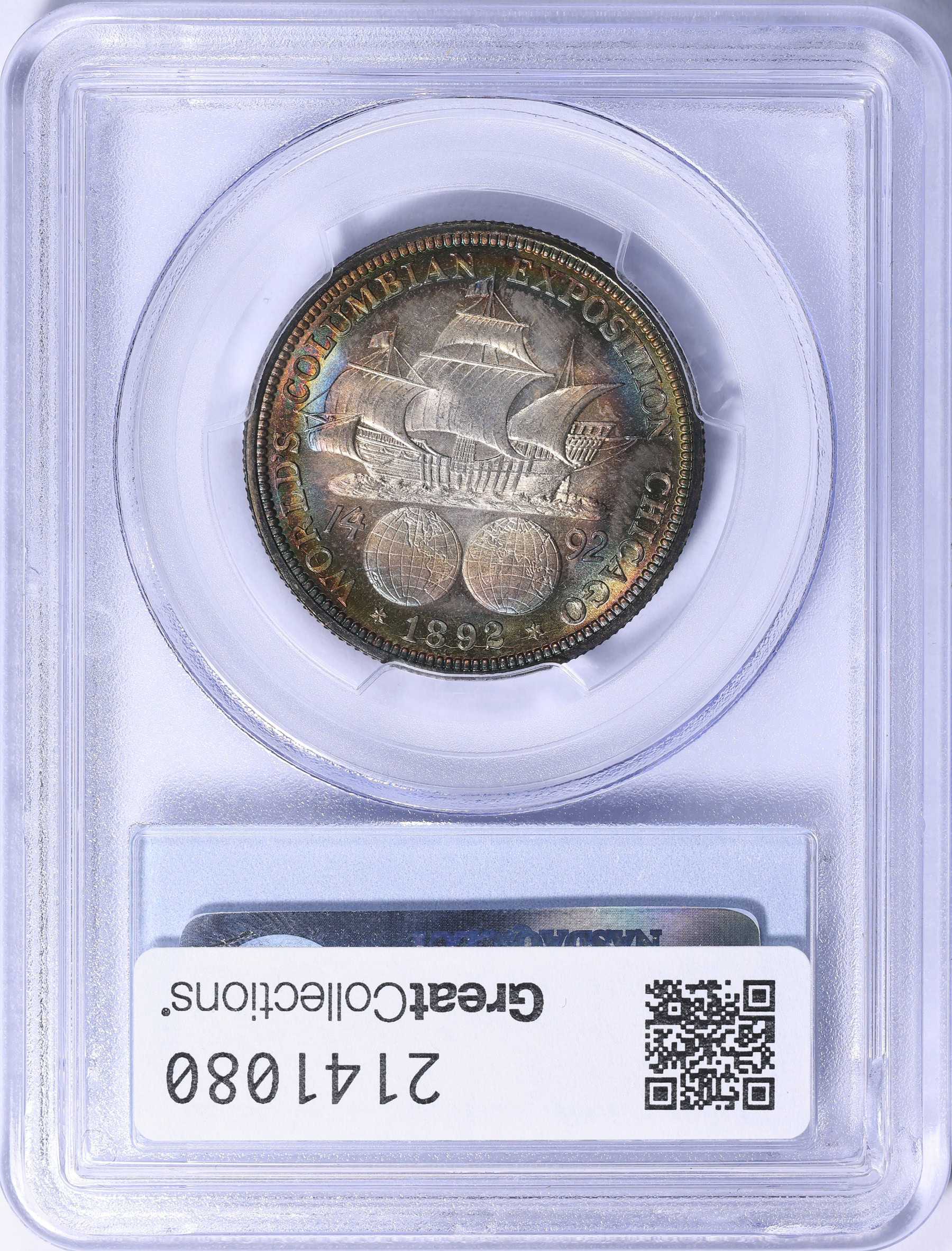 1892 World Columbian Exposition Half Dollar PCGS MS-67+ (CAC Green