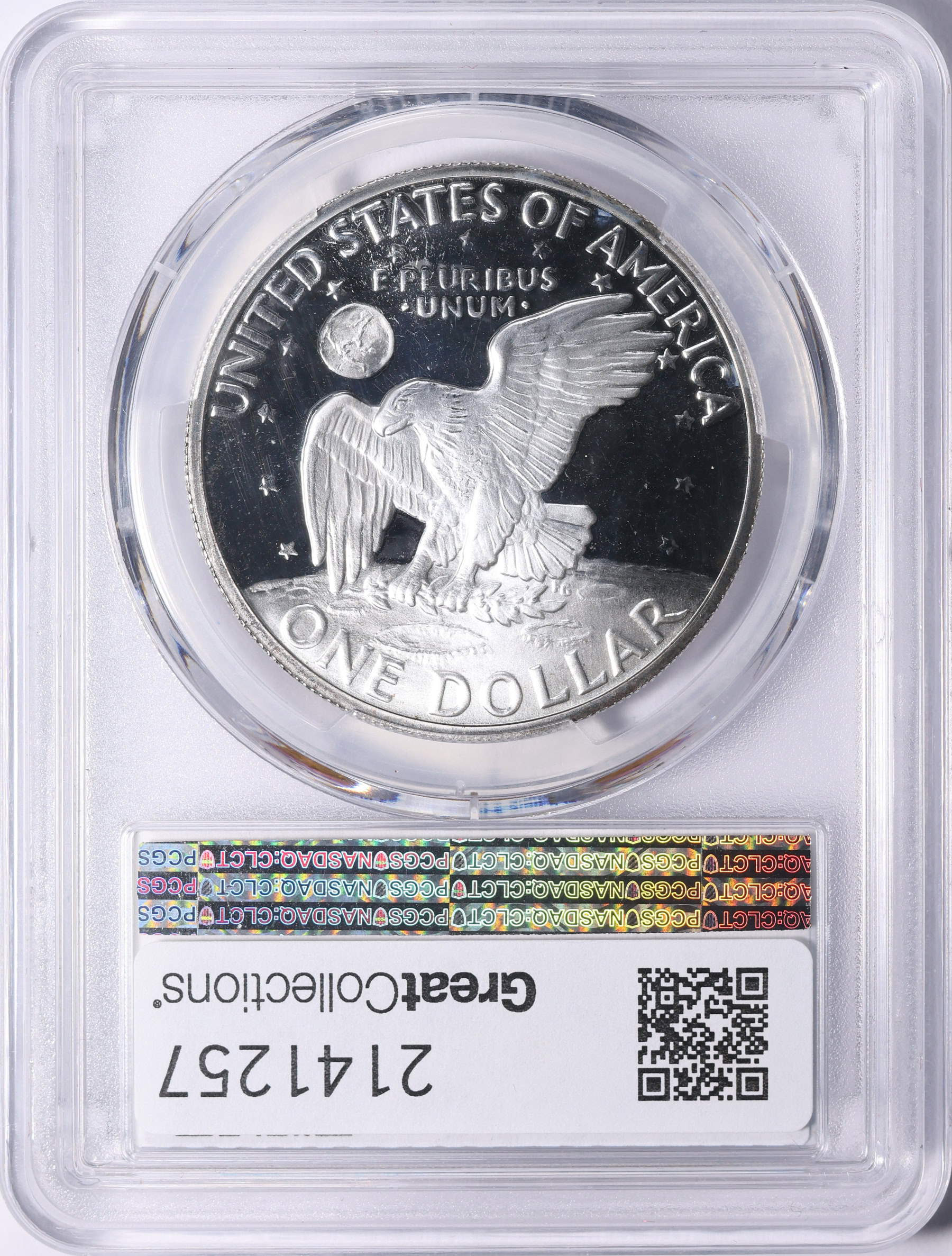 1971-S Eisenhower Dollar Type 1 Reverse Silver PCGS Proof-68 DCAM