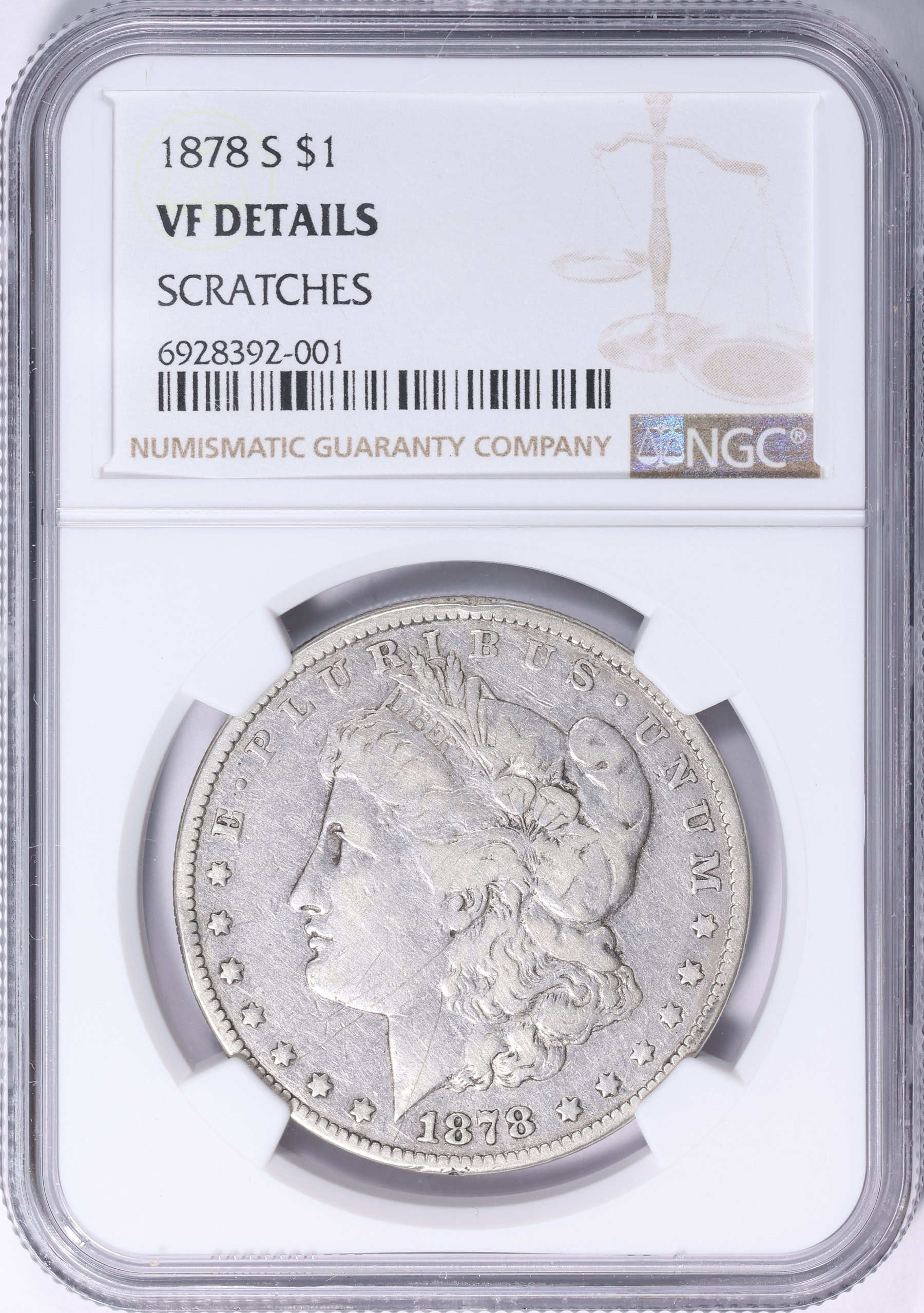 1878-S Morgan Silver Dollar NGC VF Details (Item 2142631