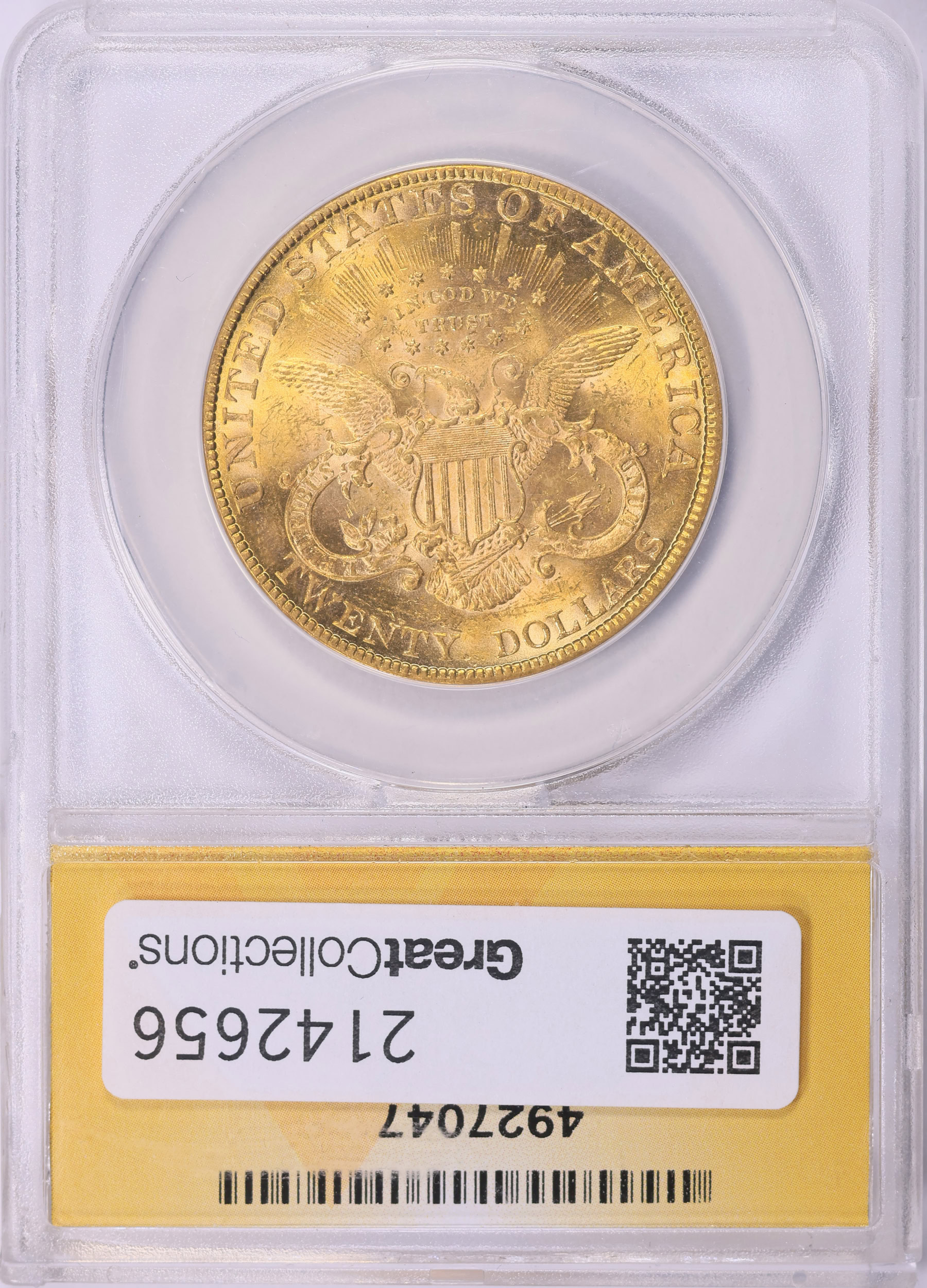 1878 Liberty Gold Double Eagle DDR Breen-7270 RPD ANACS AU-58 (Item ...
