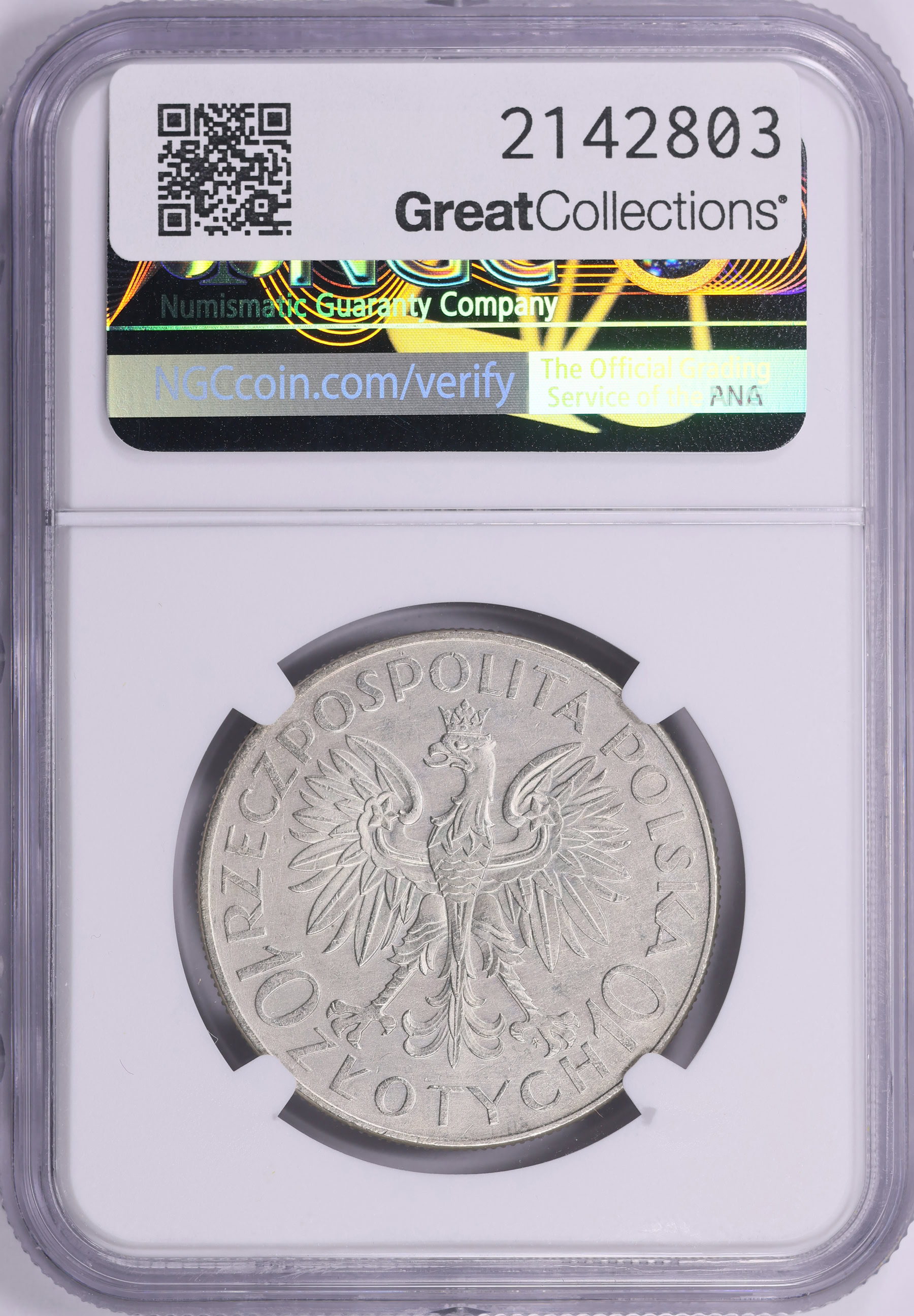 Poland 1933-(W) Silver 10 Zlotych Jan Sobieski Y-23 NGC AU Details ...