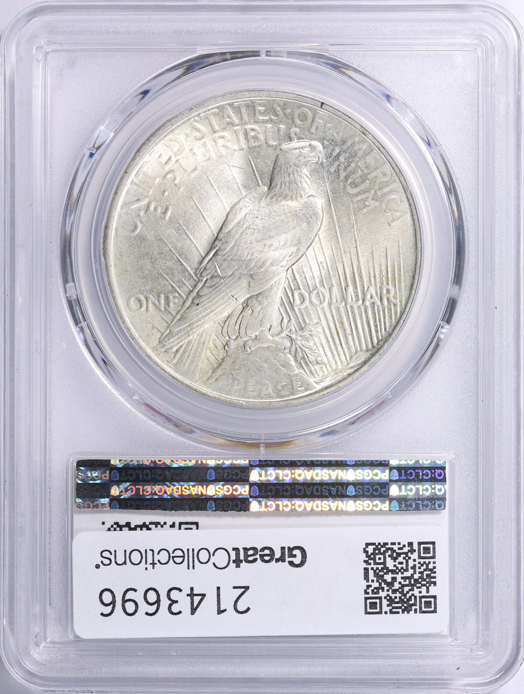 1923 Peace Silver Dollar Extra Hair VAM-1AB PCGS MS-64 (Item