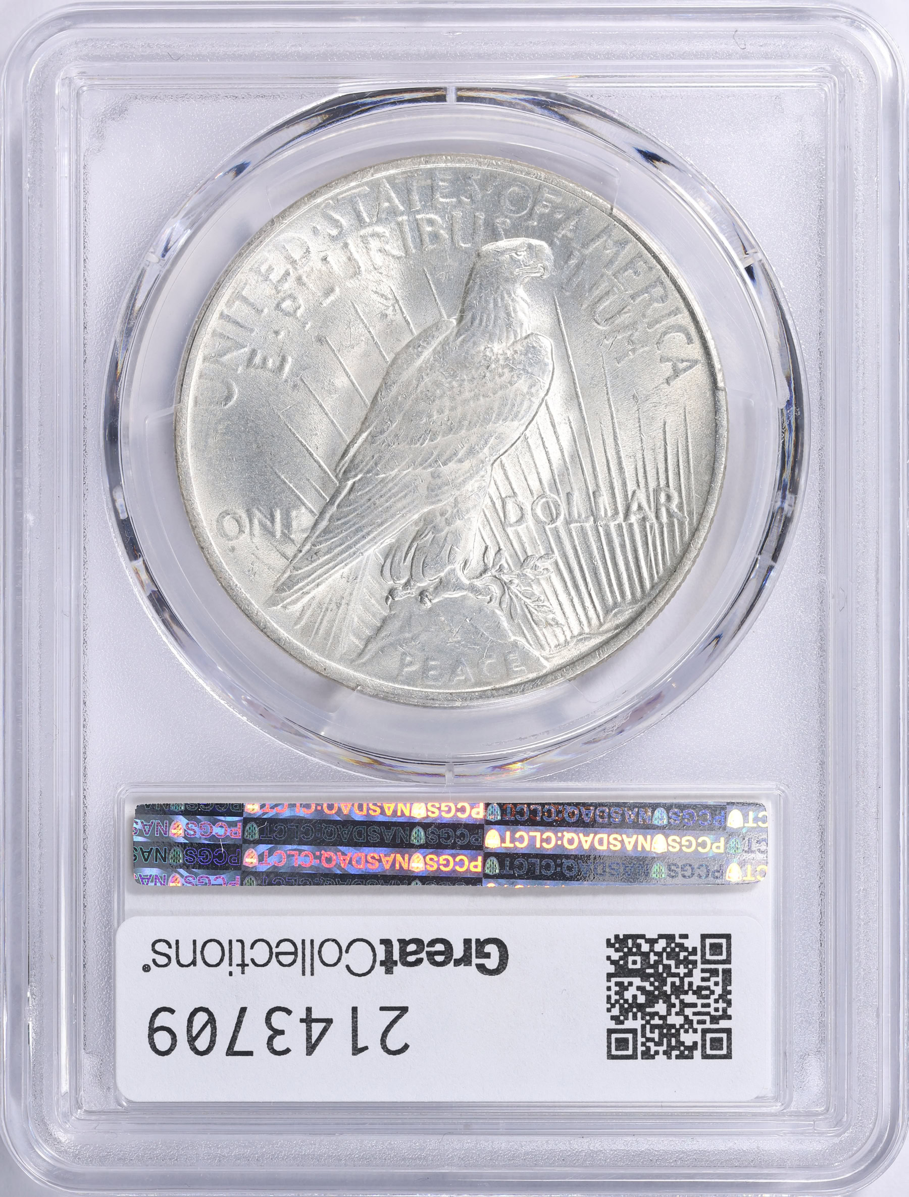 1923 Peace Silver Dollar Extra Hair VAM-1AA PCGS MS-63 (Item 2143709 ...