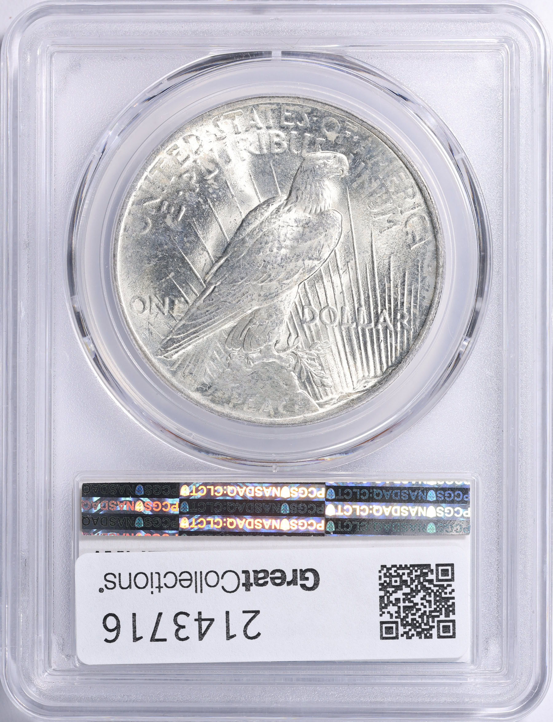 1922 Peace Silver Dollar Tripled Leaves VAM-5 *Top 50* PCGS MS-64