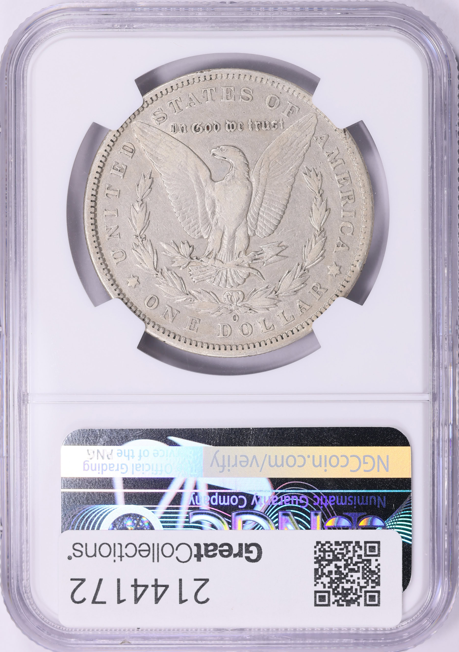 1895-O Morgan Silver Dollar NGC VF-25 (Item 2144172