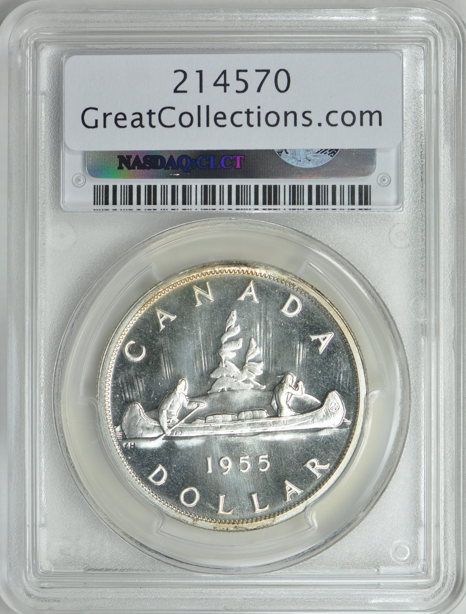 Canada 1955 S$1 Silver Dollar Arnprior PCGS PL-67 (Item 214570