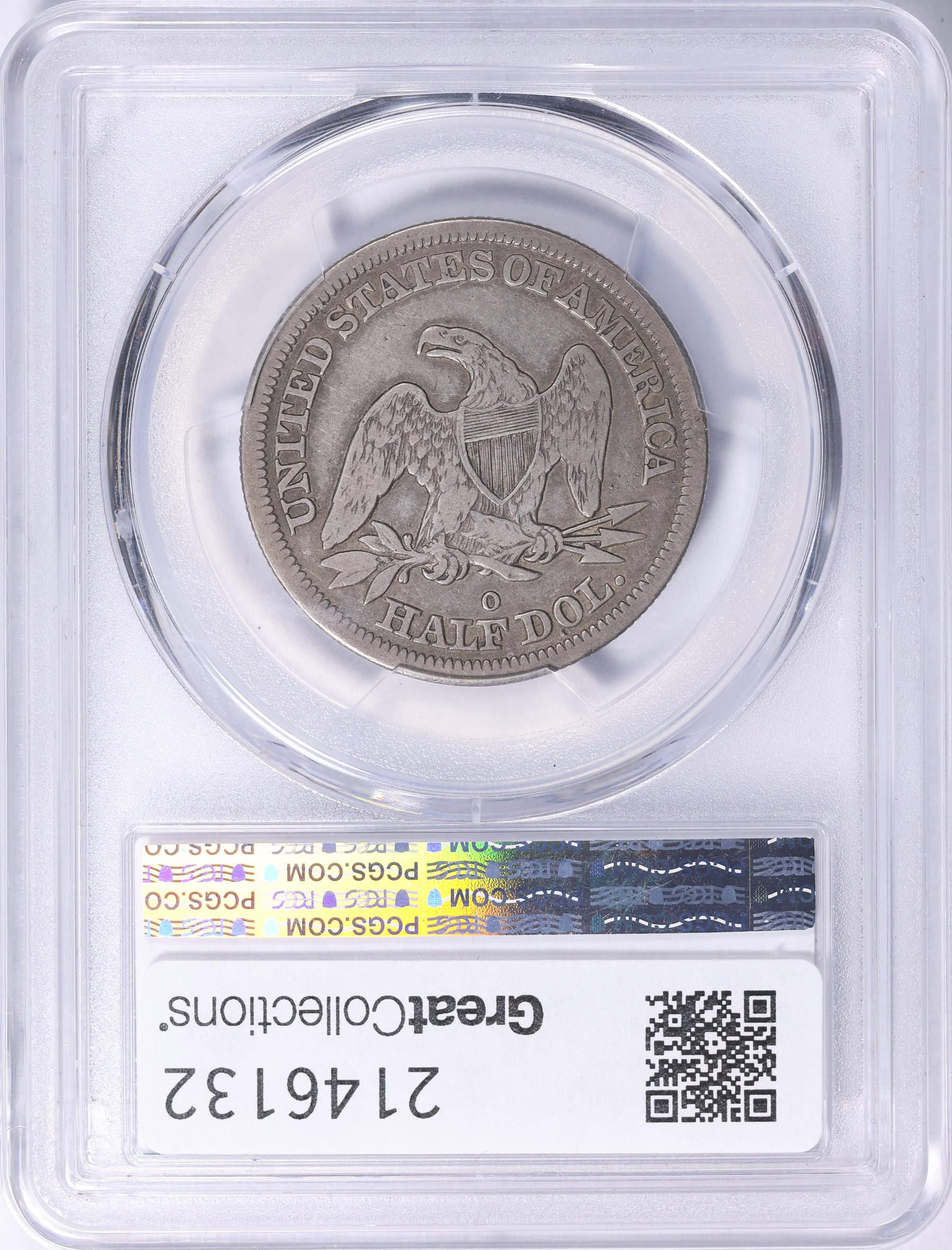 1844-O Seated Liberty Half Dollar MPD, Doubled Date FS-301 WB-22