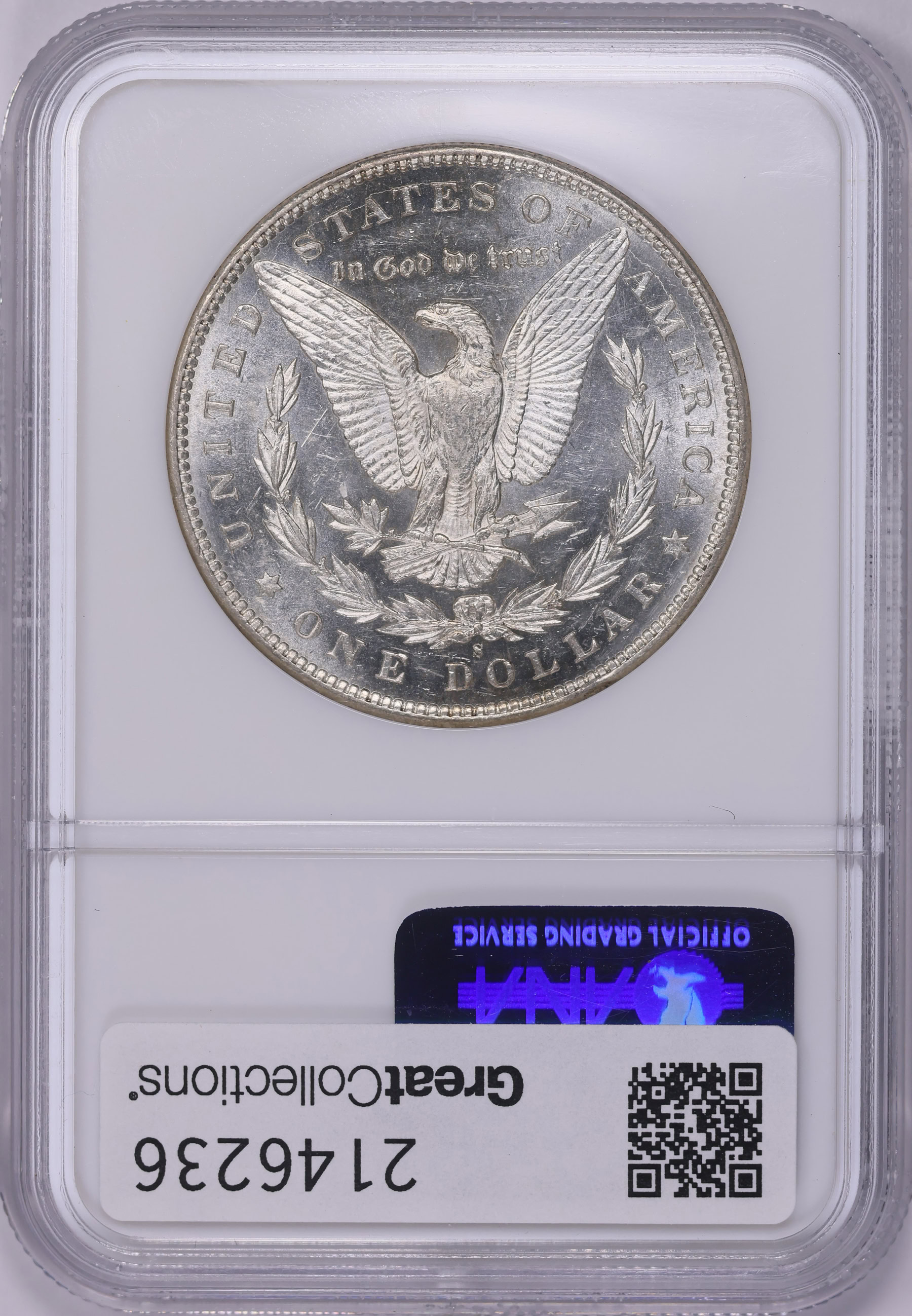 1895-S Morgan Silver Dollar NGC MS-61 (Item 2146236