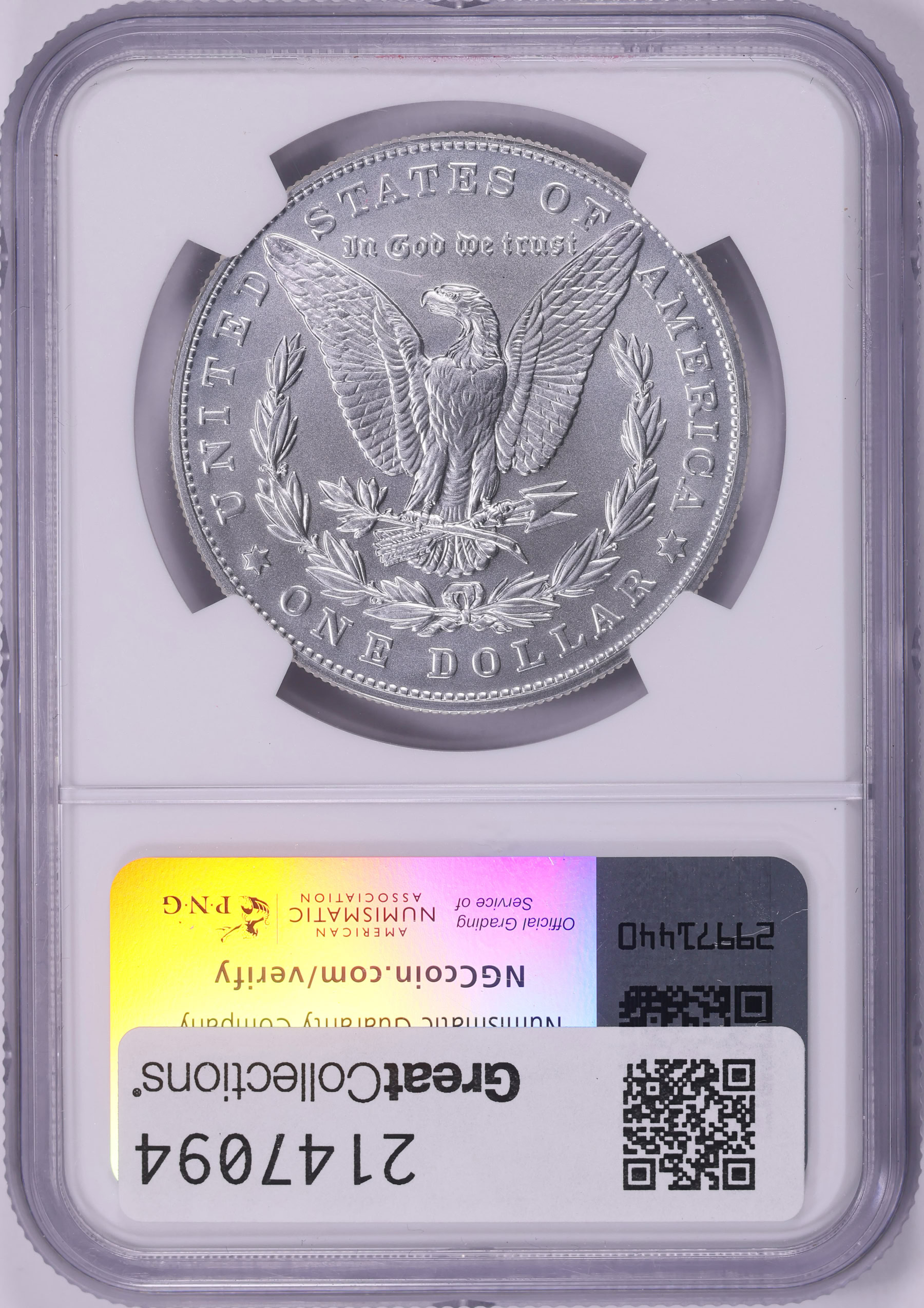 2023 Morgan Silver Dollar NGC MS-70 | NGC Cert #6810717-007