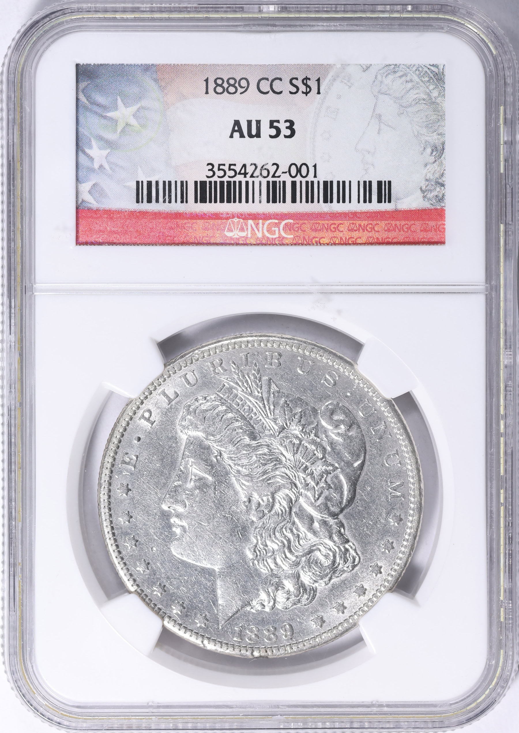 1889-CC Morgan Silver Dollar NGC AU-53 (Item 2148088