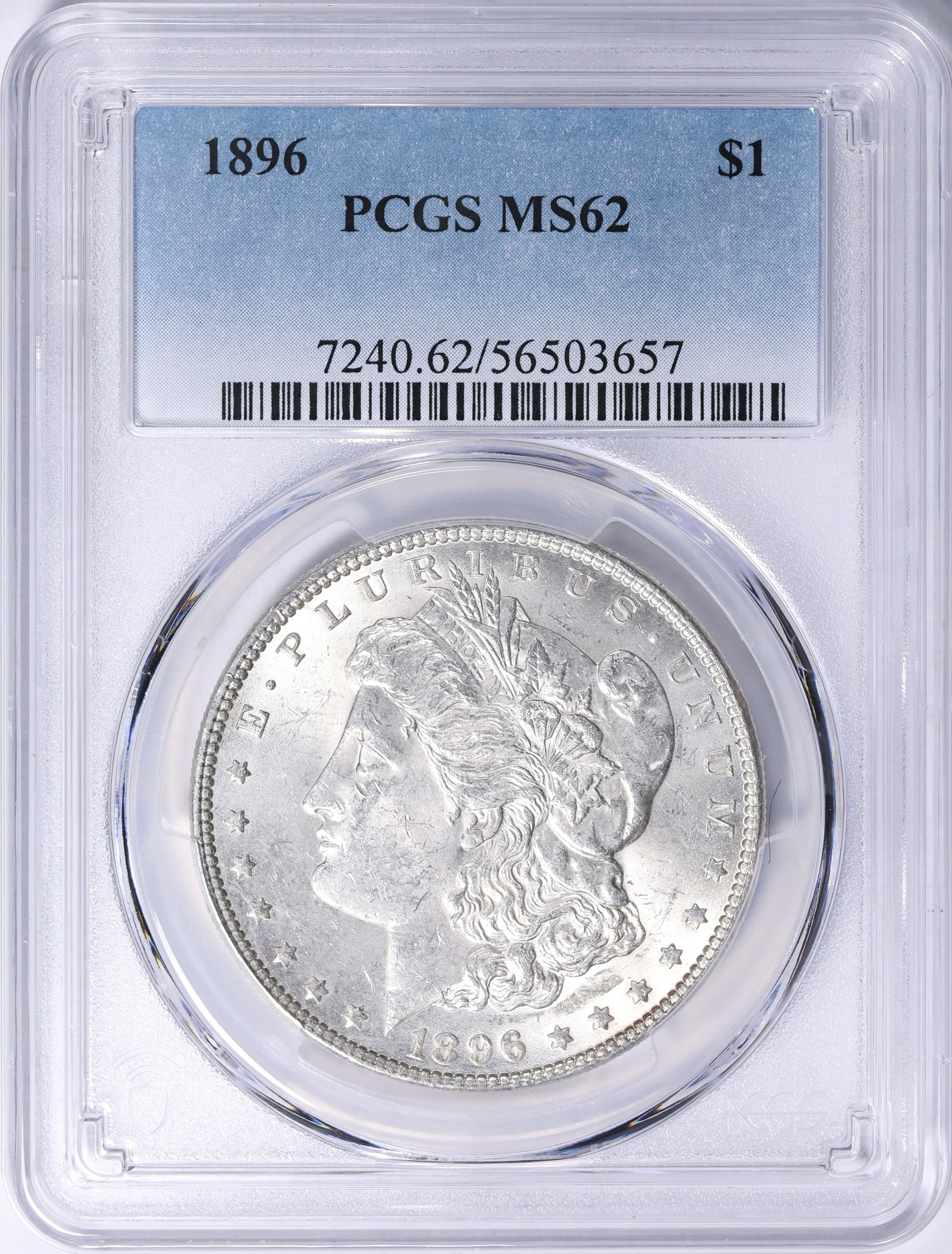 1896年モルガンダラー Morgan dollar PCGS MS62 1896 Morgan Silver Dollar PCGS MS-62 (Item 2148249