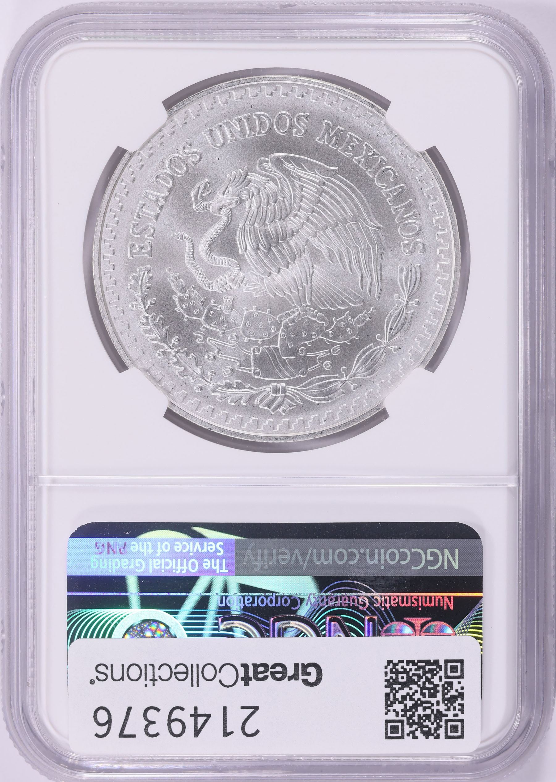Mexico 1998-Mo Silver Onza Libertad KM-613 NGC MS-70 (Item 2149376
