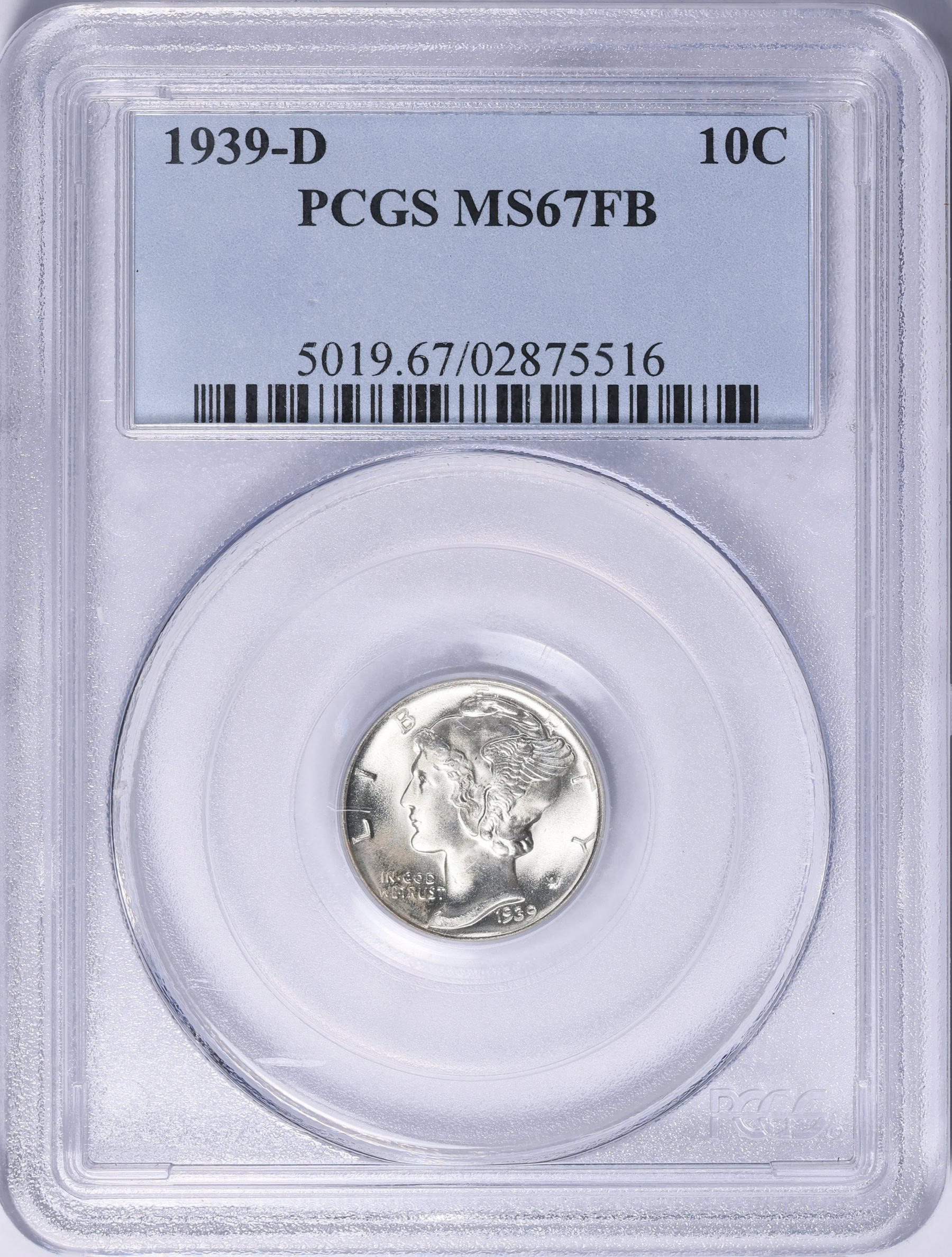 1939-D Mercury Dime PCGS MS-67 FB (Item 2150729