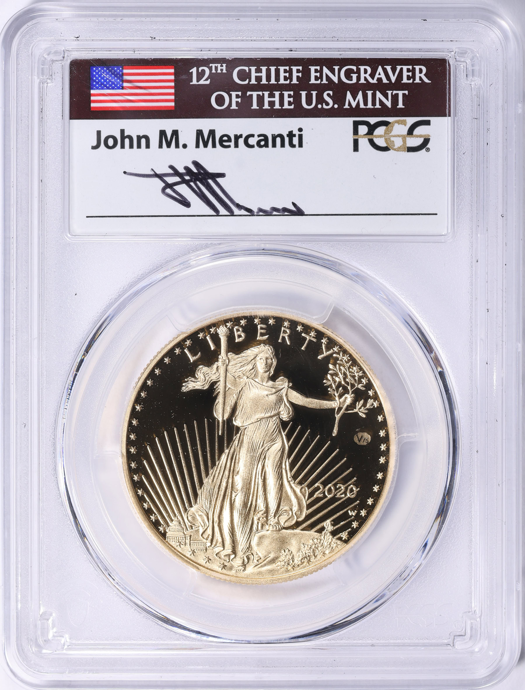 最高鑑定★2020 硫黄島 75周年 5オンス 銀貨 PCGS PR70 FDI 2020-W $50 One-Ounce Gold American Eagle V75 Privy 1 of 1945