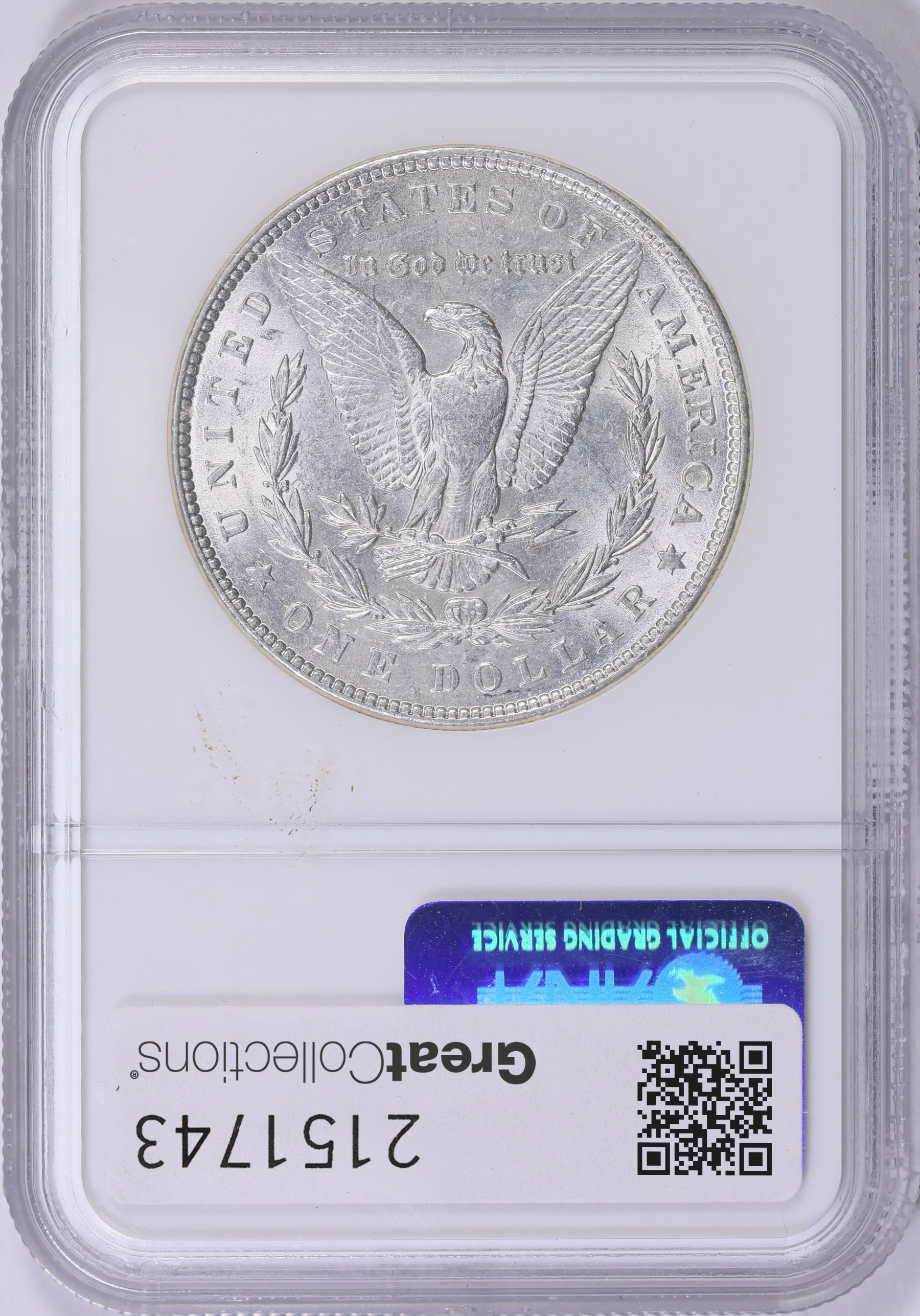 1886 Morgan Silver Dollar Line in 6 VAM-1A *Top 100* NGC MS-61