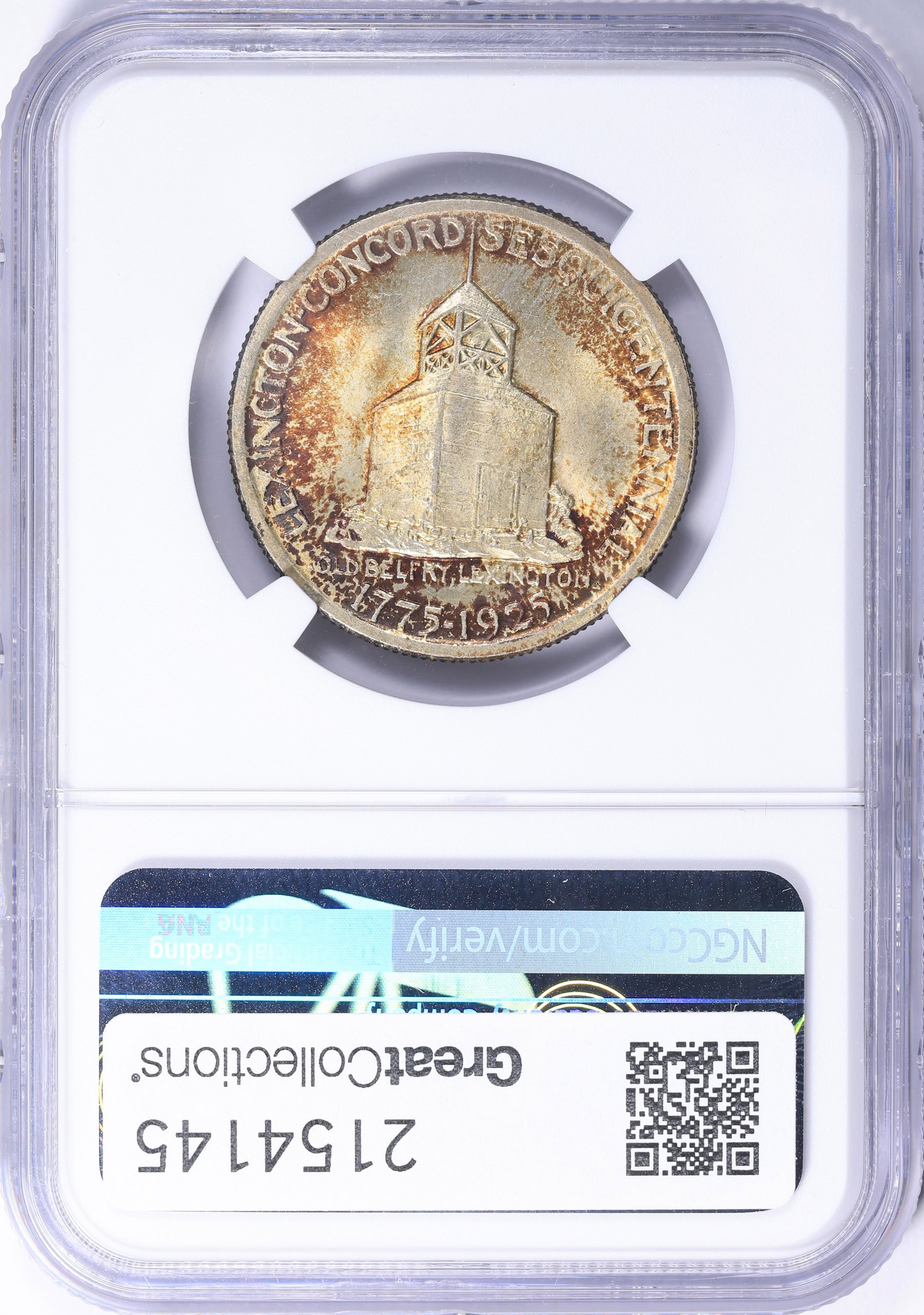 1925 Lexington-Concord Sesquicentennial Half Dollar NGC MS-65