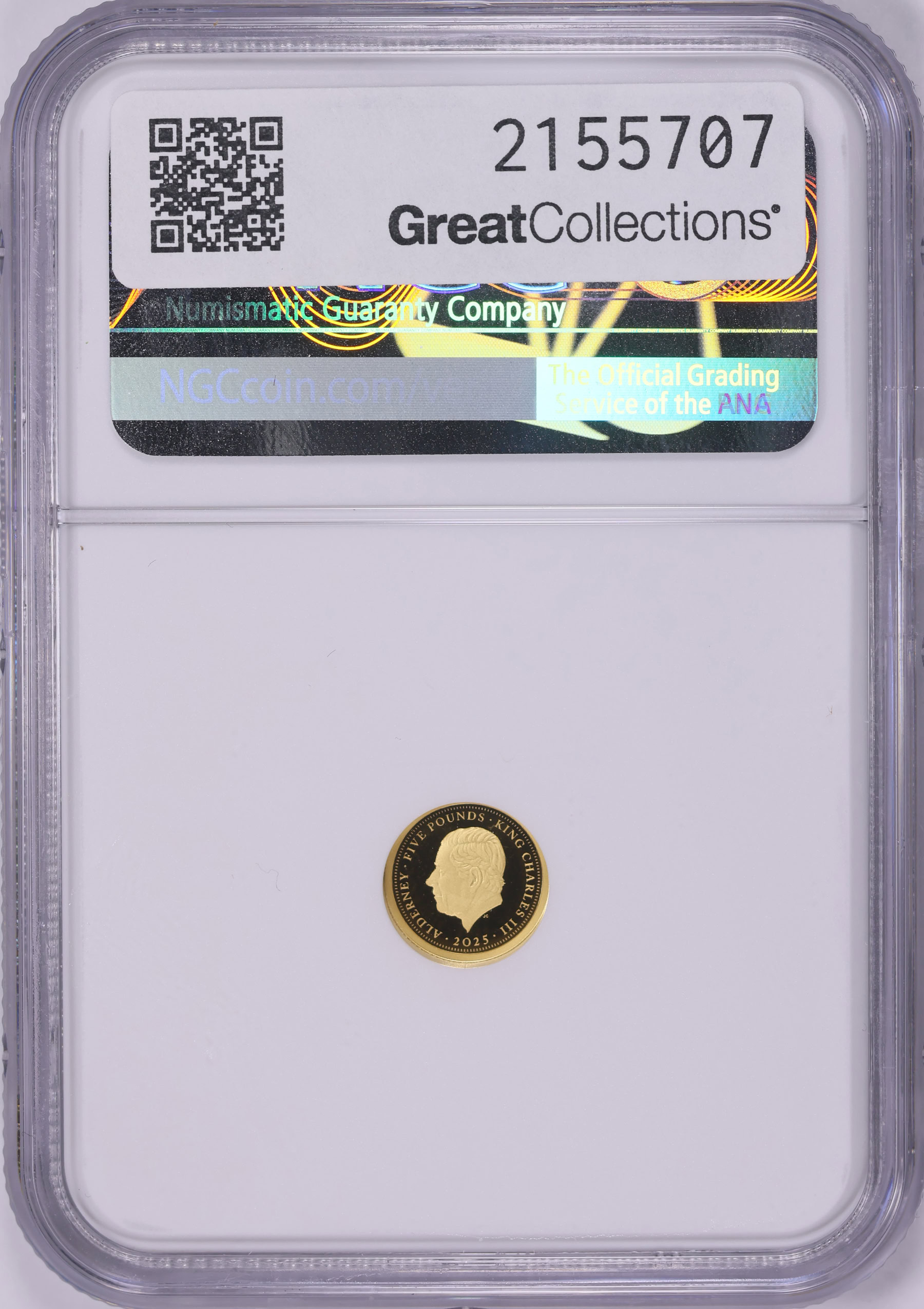 Alderney 2025 Gold £5 Discovery of the RMS Titanic 40th