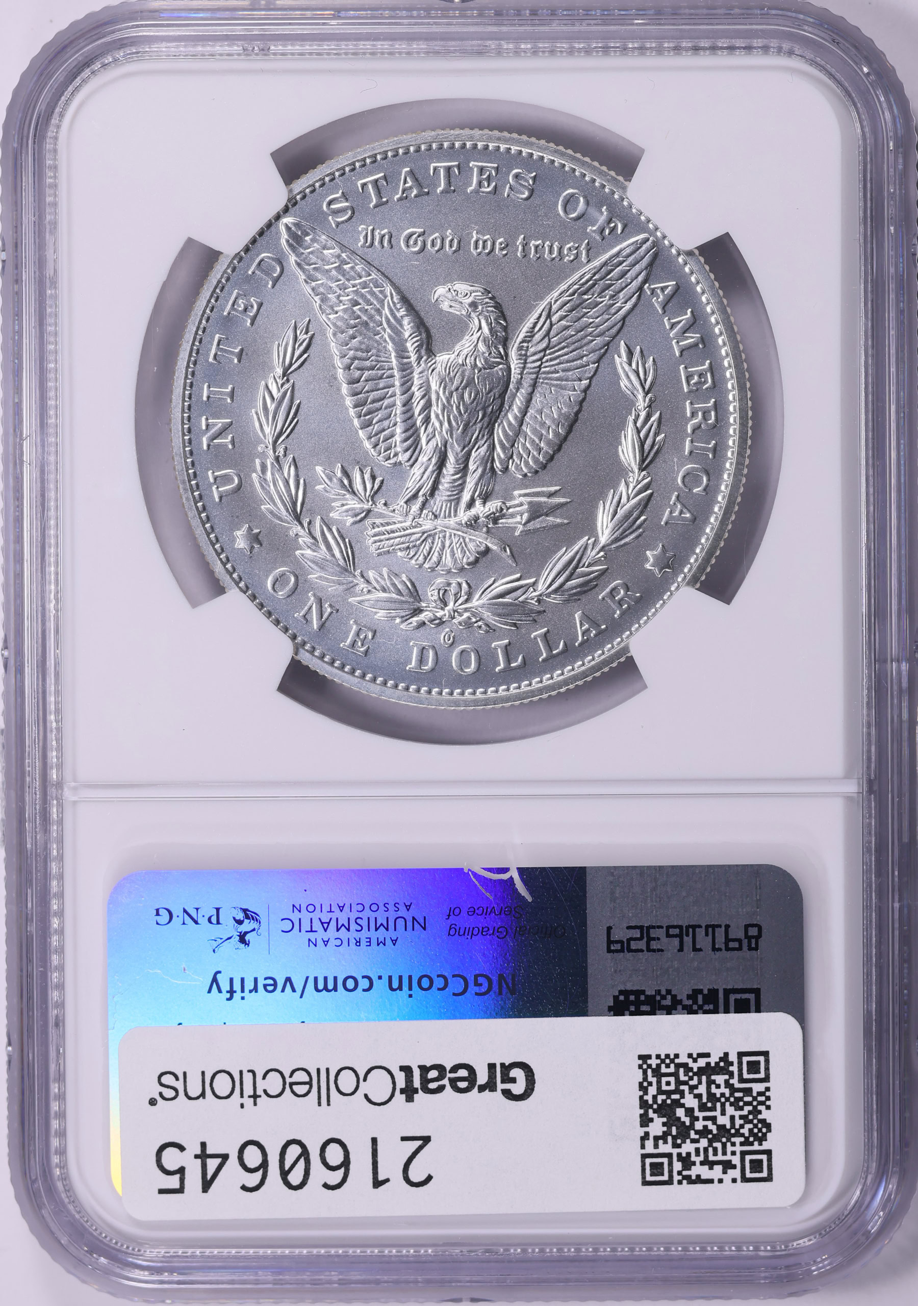 2021-O Morgan Silver Dollar O Privy 100th Anniversary NGC MS-70