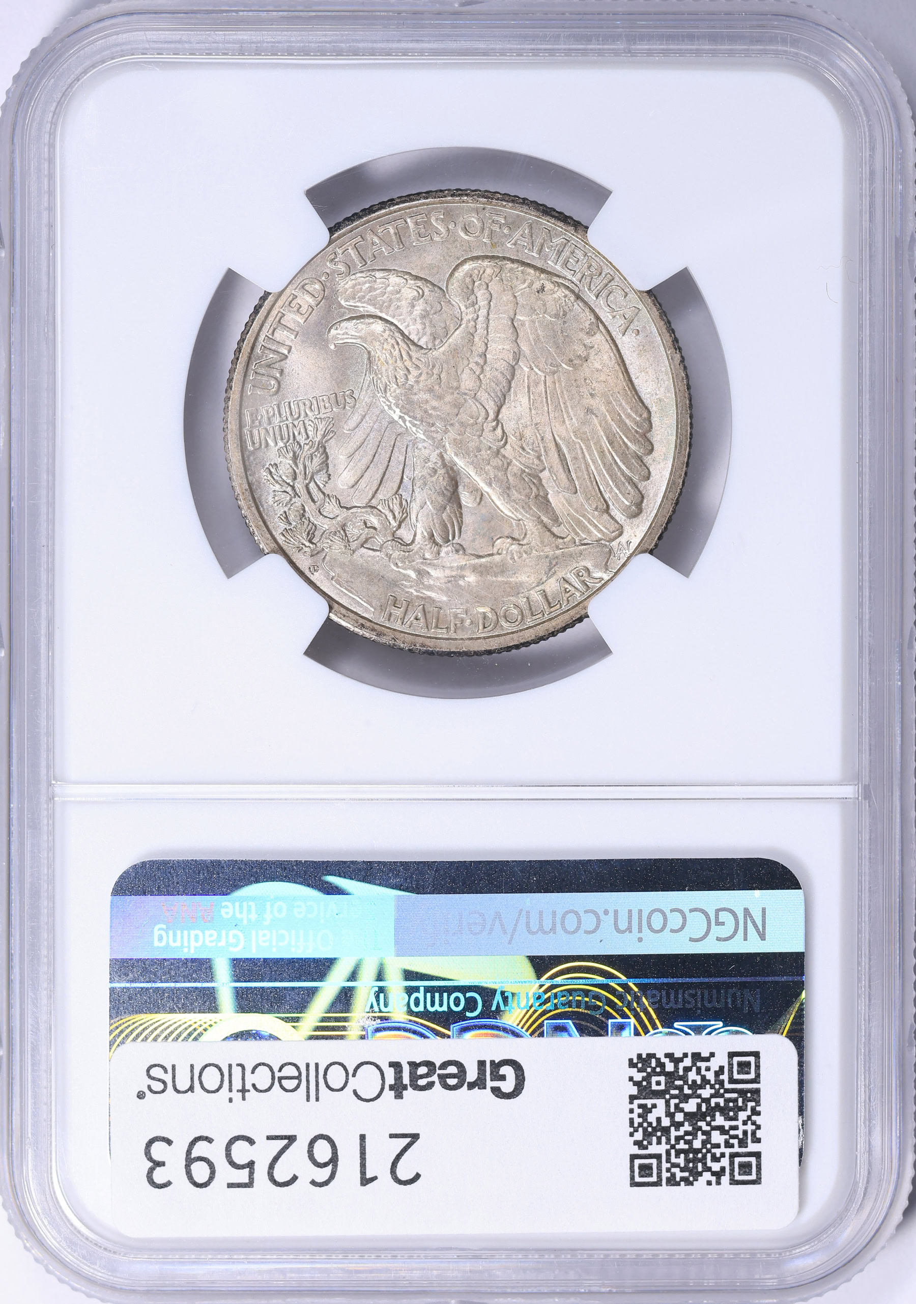1929-D Walking Liberty Half Dollar NGC MS-66+ (CAC Green) (Item