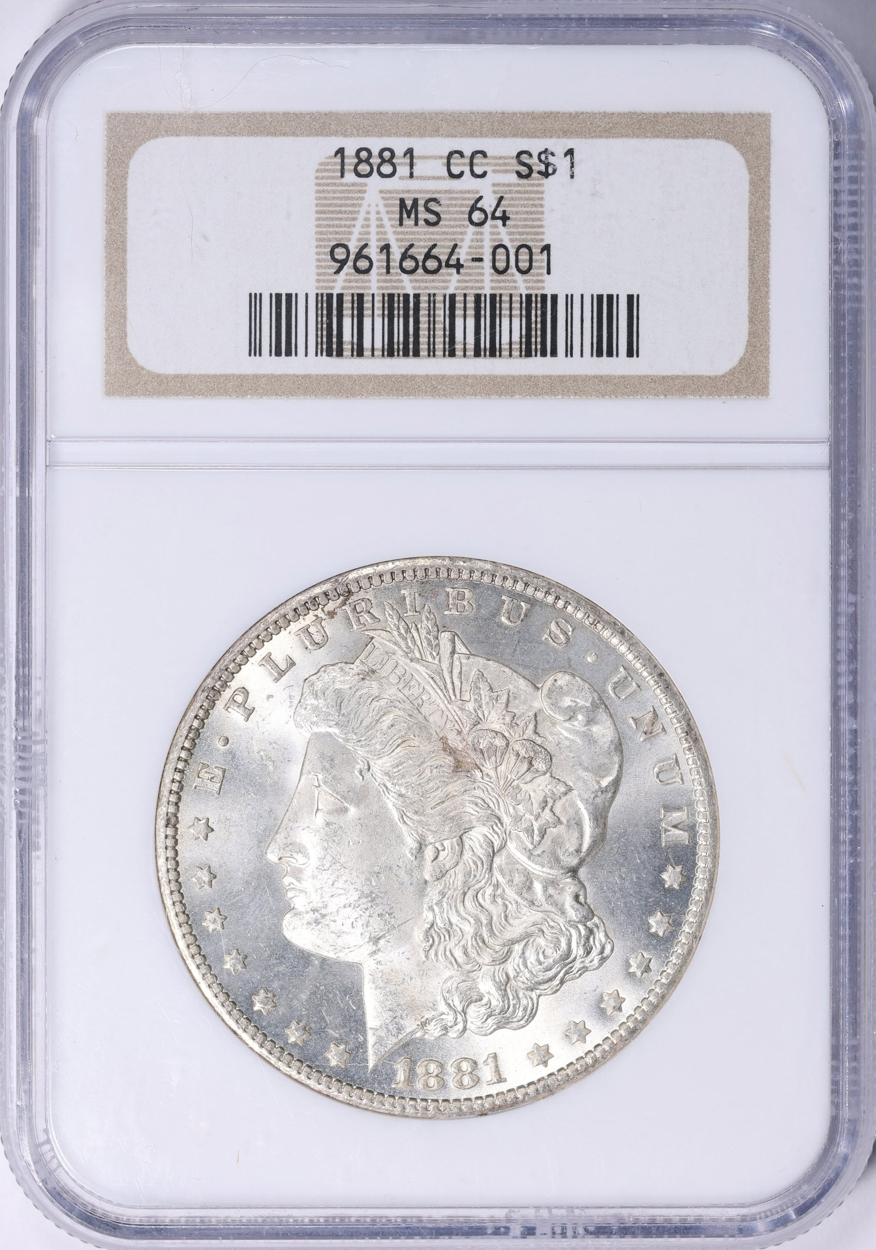 1881-CC Morgan Silver Dollar NGC MS-64 (VSS VAM-6) (Item 2163953