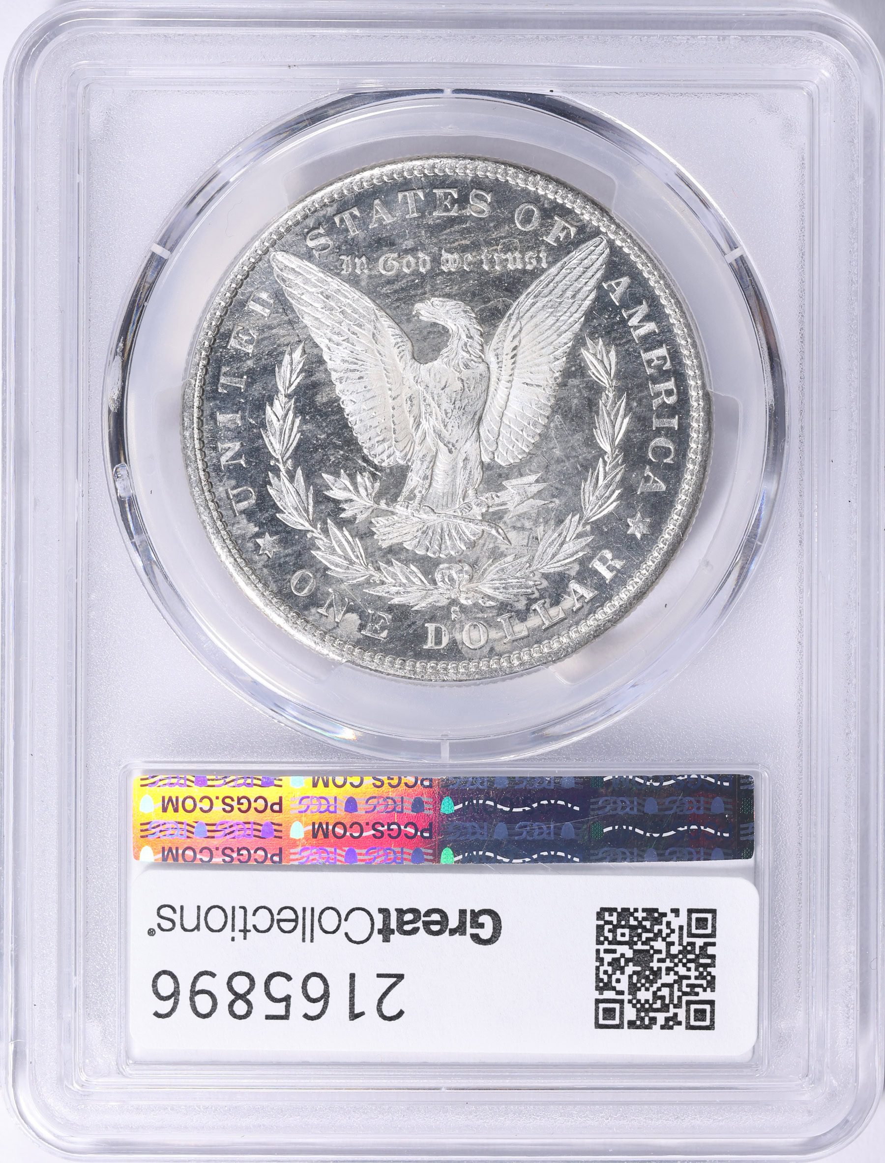 1880-S Morgan Silver Dollar PCGS MS-66+ DMPL (CAC Green) (Item