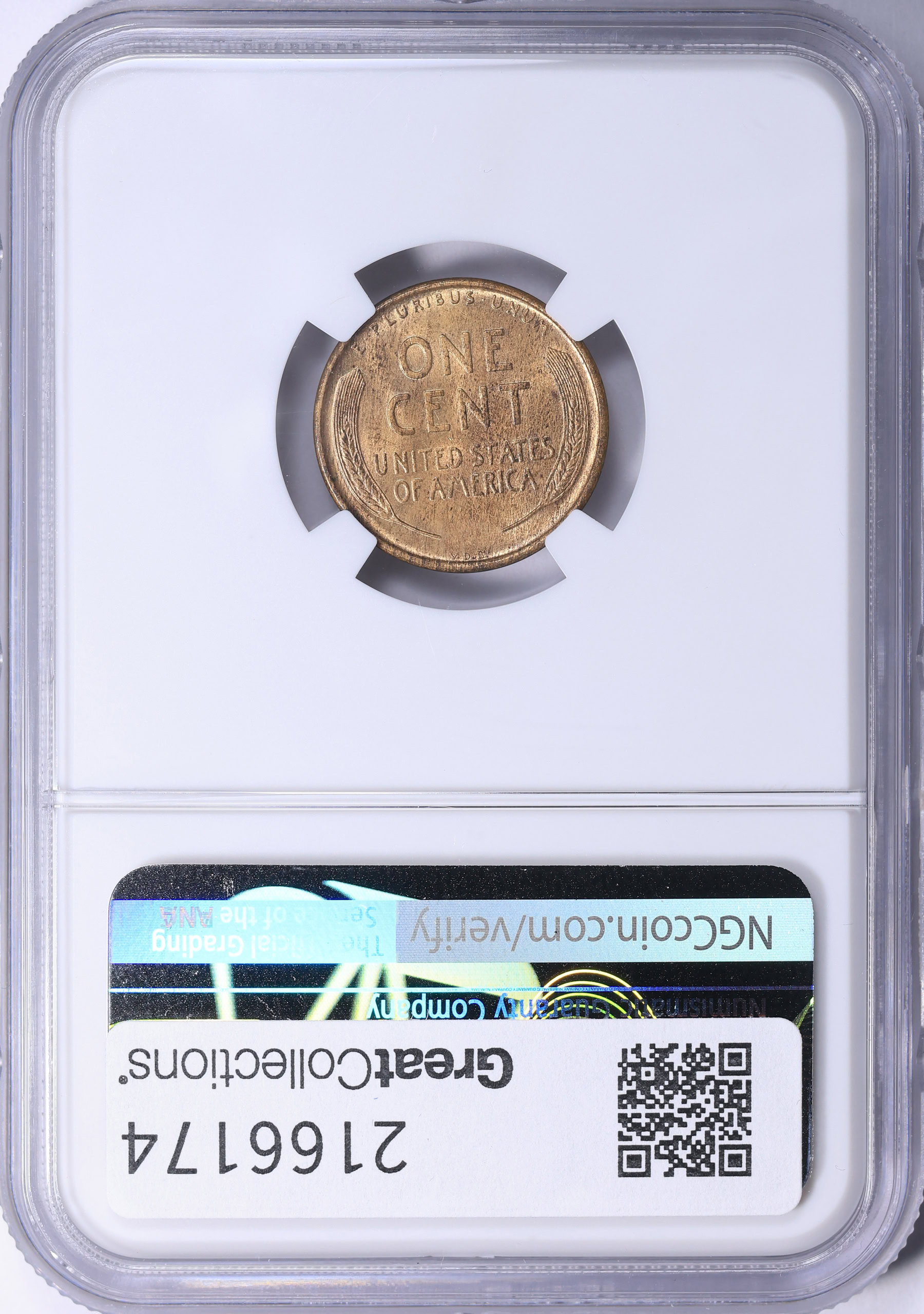 1909-S Lincoln Cent V.D.B. NGC MS-63 RB (Item 2166174