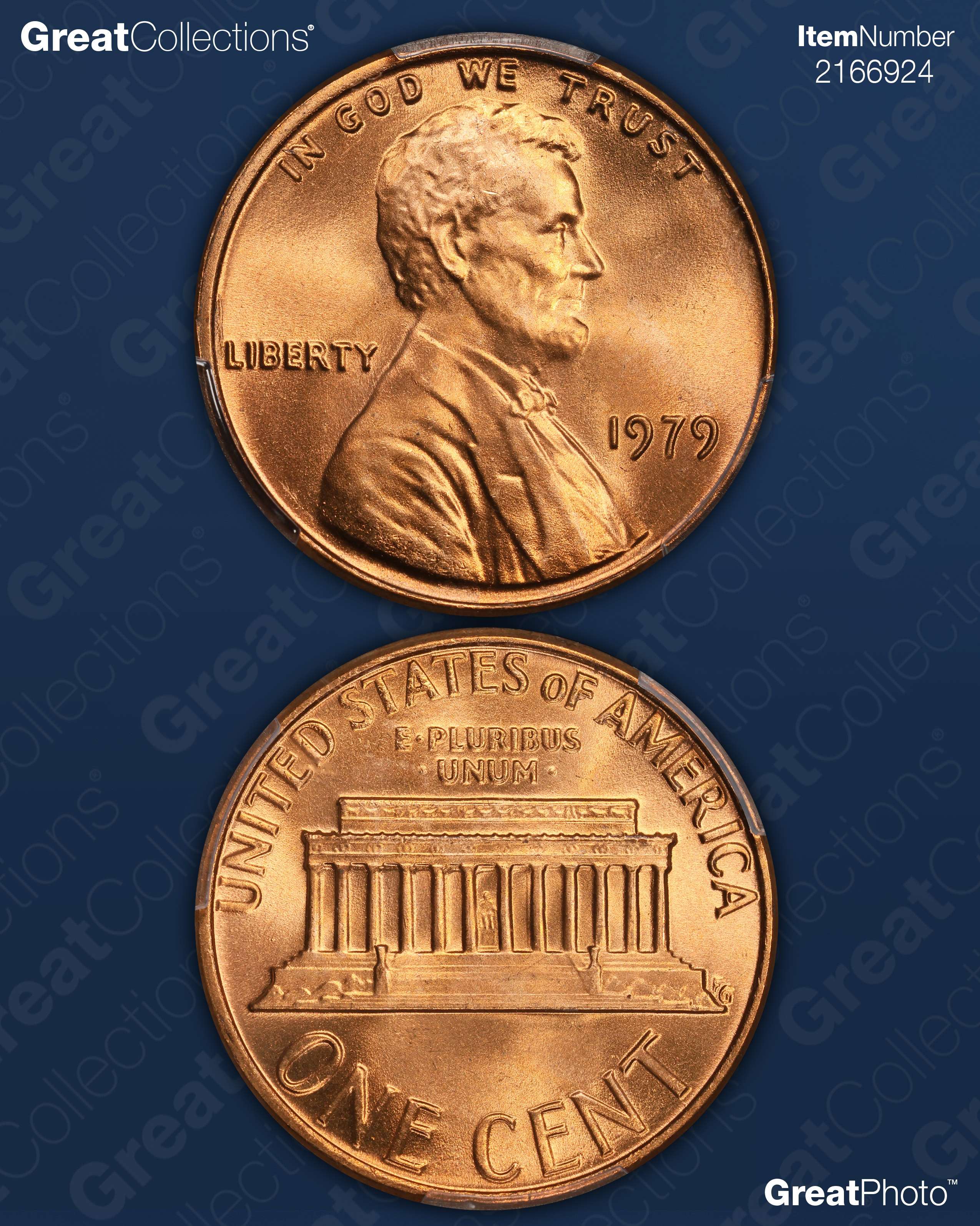 1979 Lincoln Cent PCGS MS-68 RD (Item 2166924) | GreatCollections