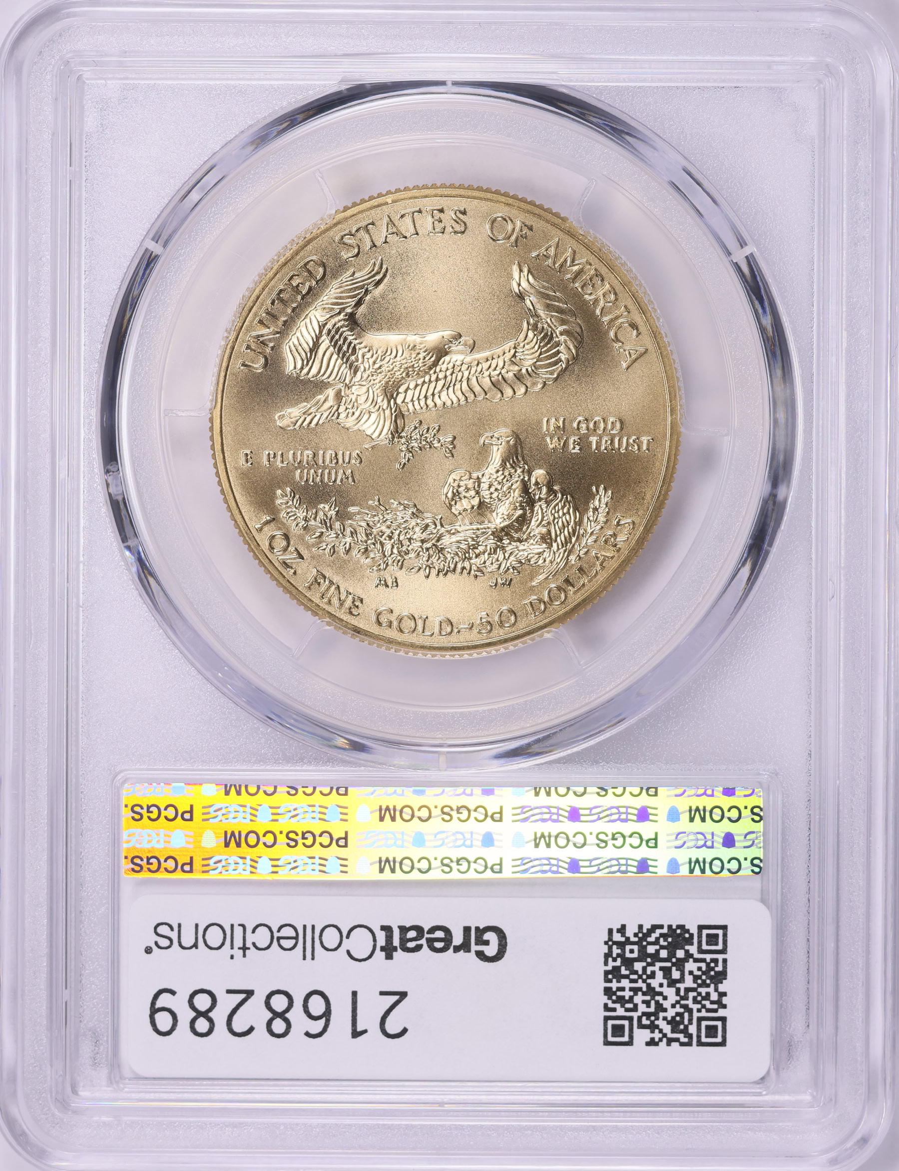 2012 $50 One-Ounce Gold American Eagle PCGS MS-69 (Item 2168289