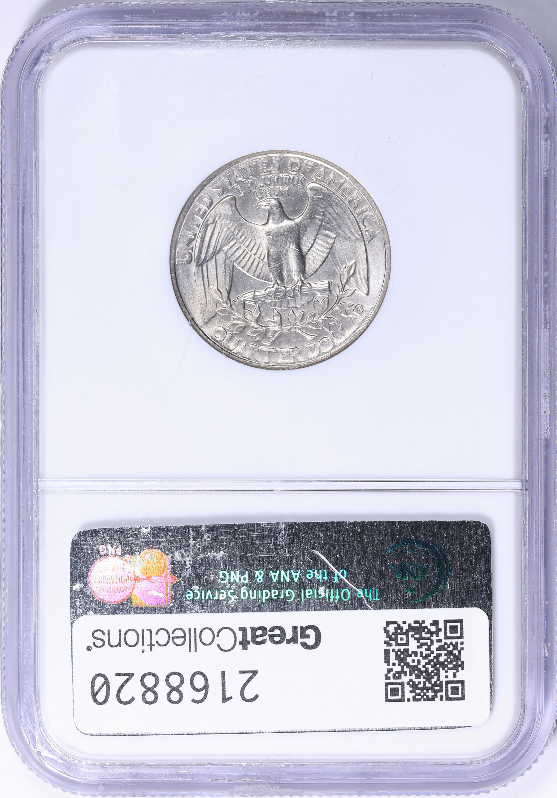 Mint Error 1983-P Washington Quarter Clad Layer Missing on Obverse