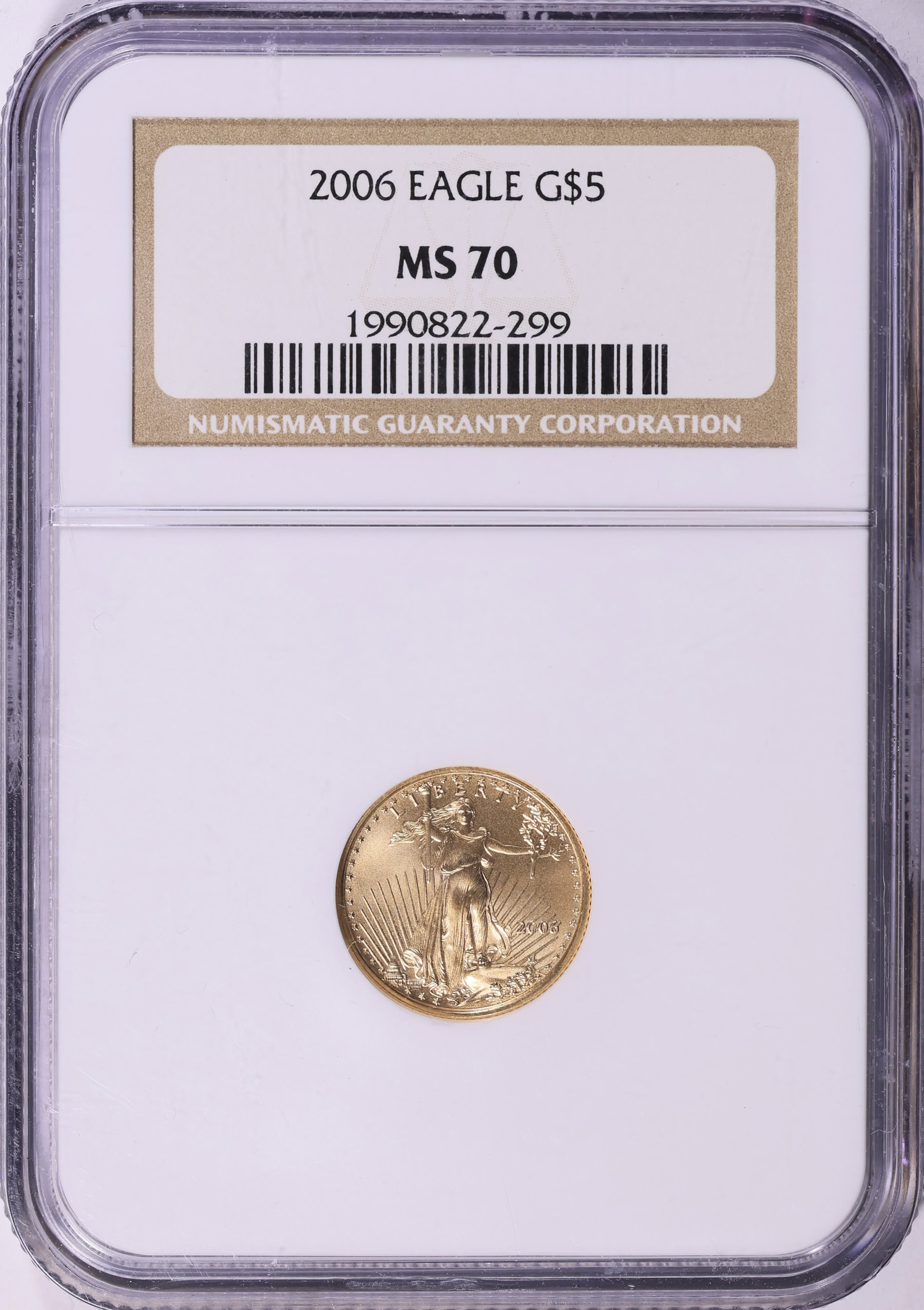 2006 $5 Tenth-Ounce Gold American Eagle NGC MS-70 (Item 2169443