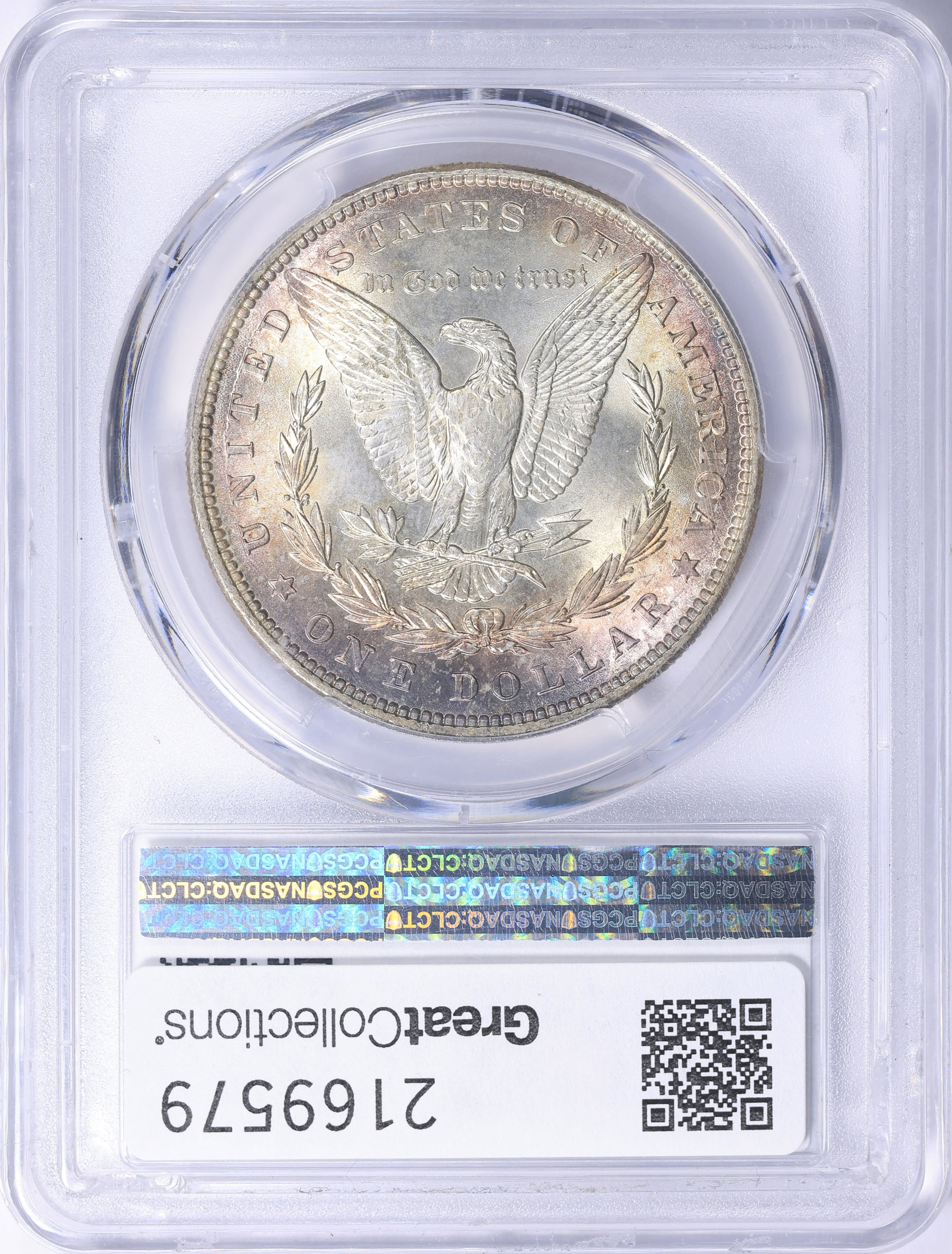 1888 Morgan Silver Dollar PCGS MS-67 (CAC Green) (Toned) (Item