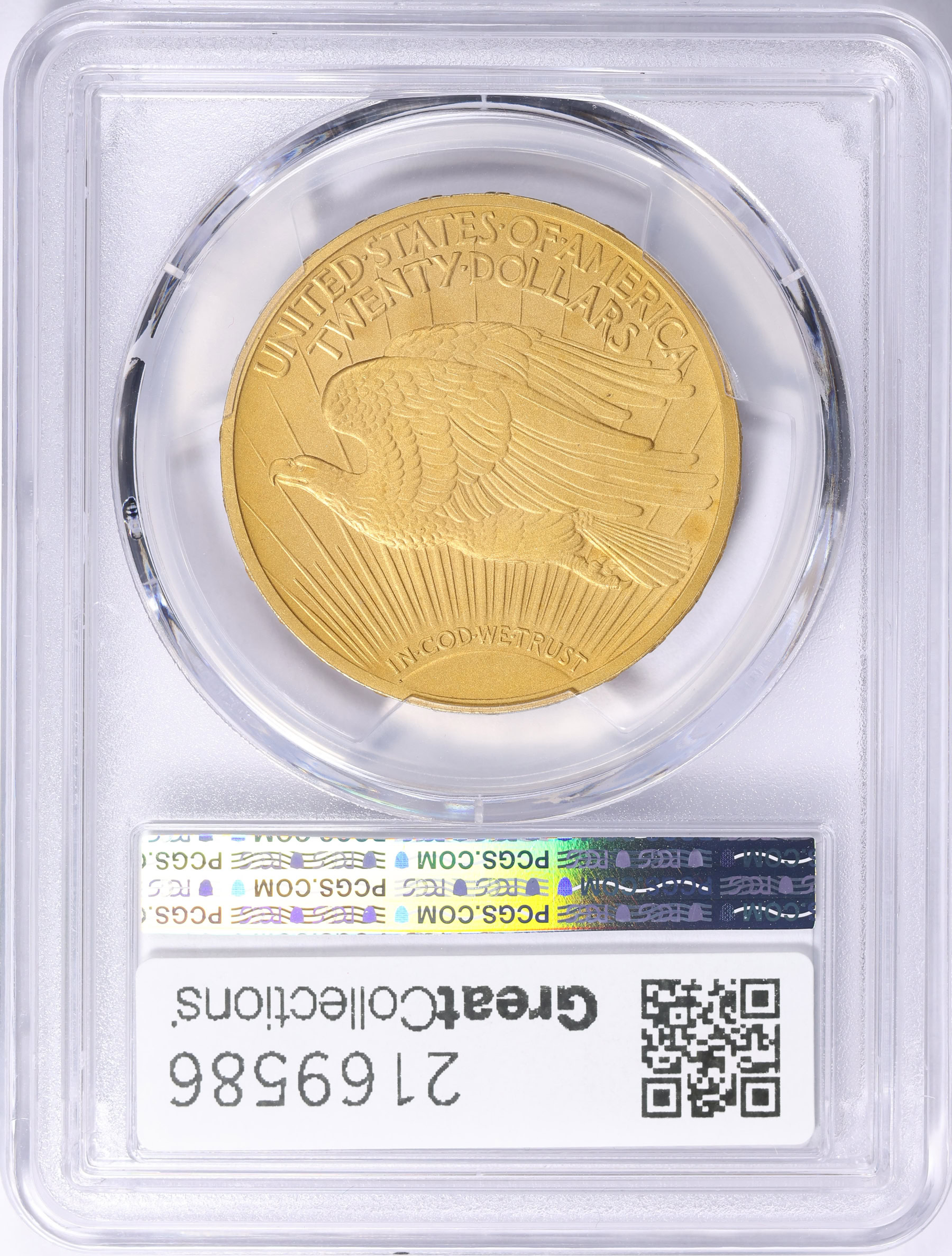 1908 Saint-Gaudens Gold Double Eagle Motto PCGS Proof-66+ (CAC