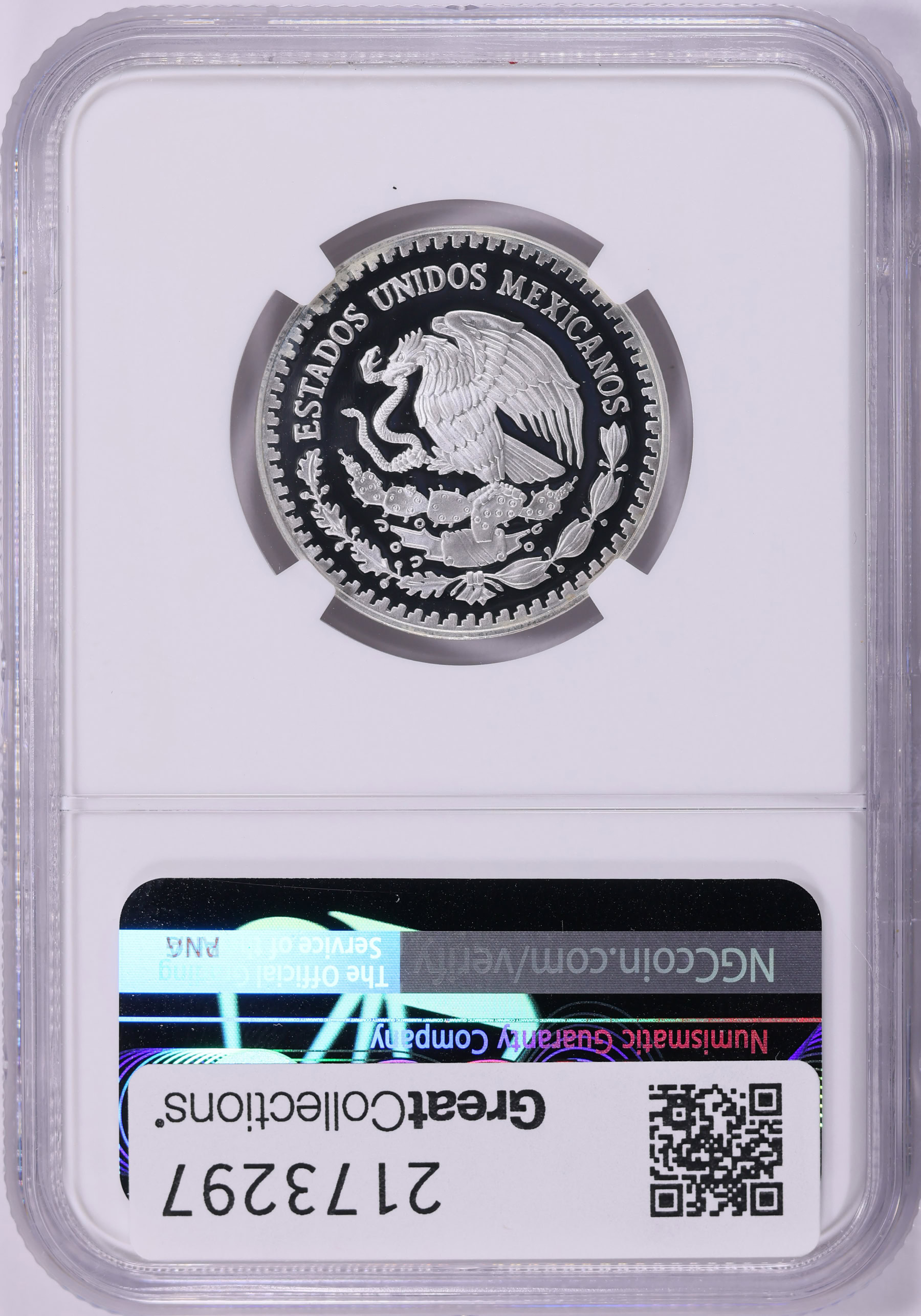 Mexico 1998-Mo Silver 1/4 Onza Libertad KM-611 NGC Proof-66 UC