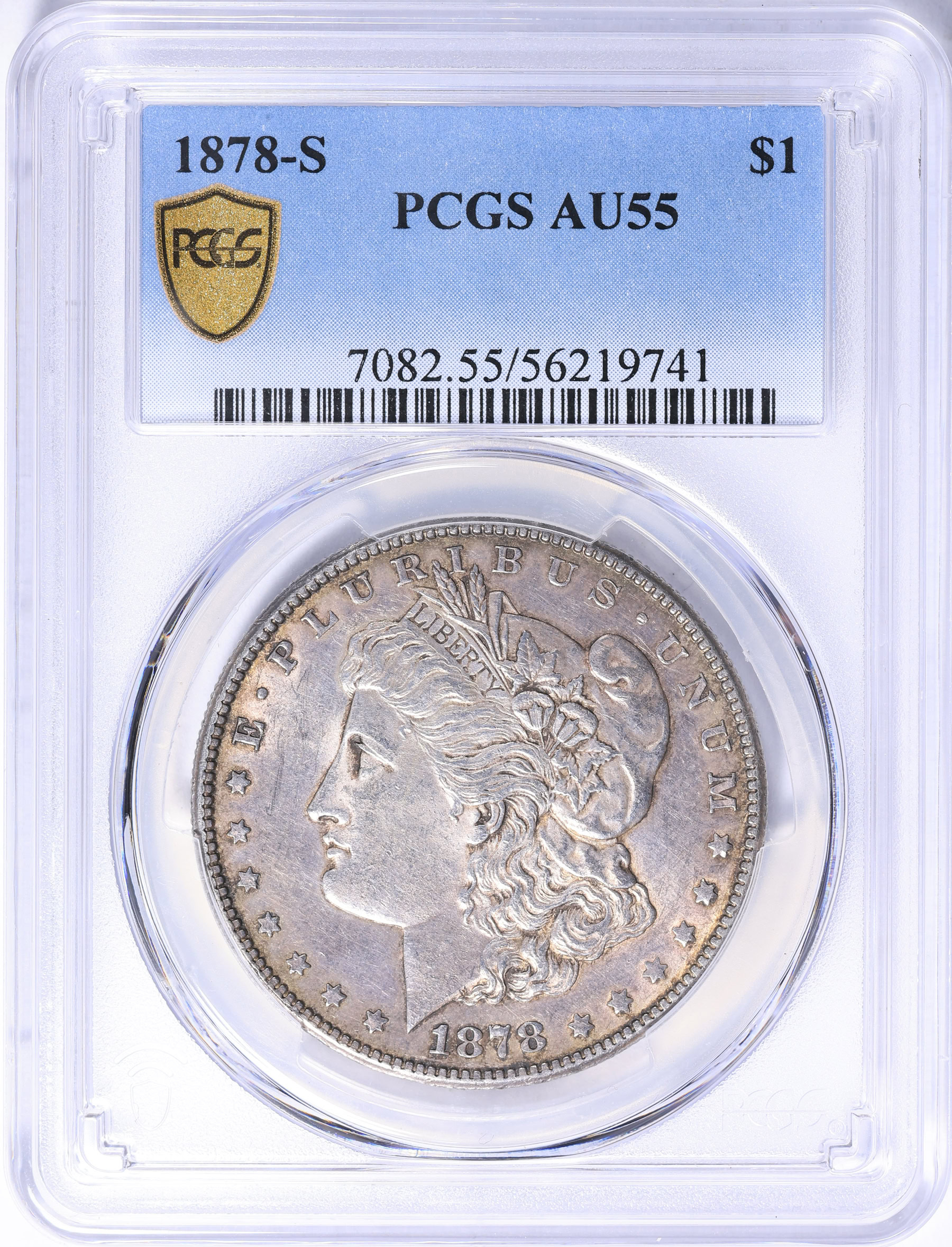 1878-S Morgan Silver Dollar PCGS AU-55 (Toned) (Item 2174934