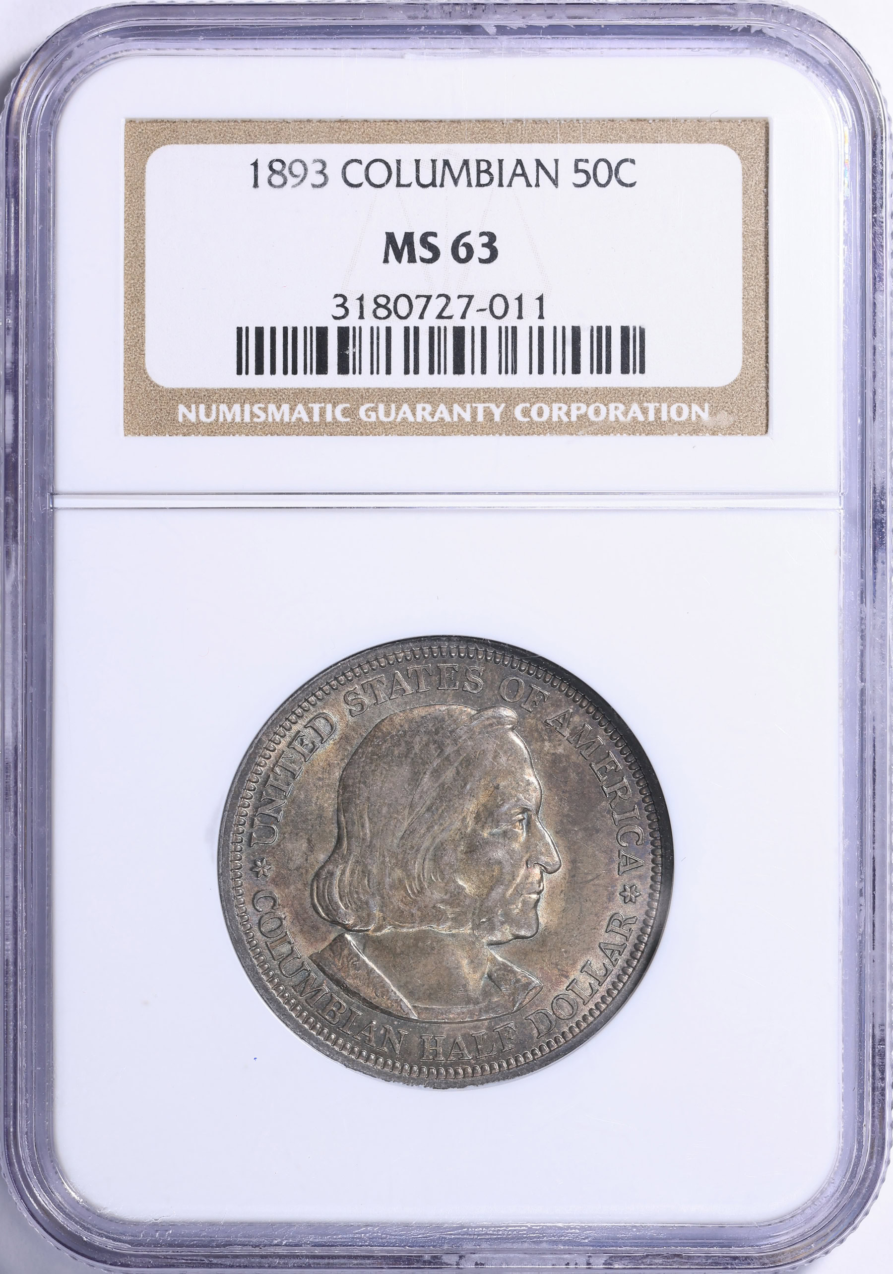 1893 World Columbian Exposition Half Dollar NGC MS-63 (Item