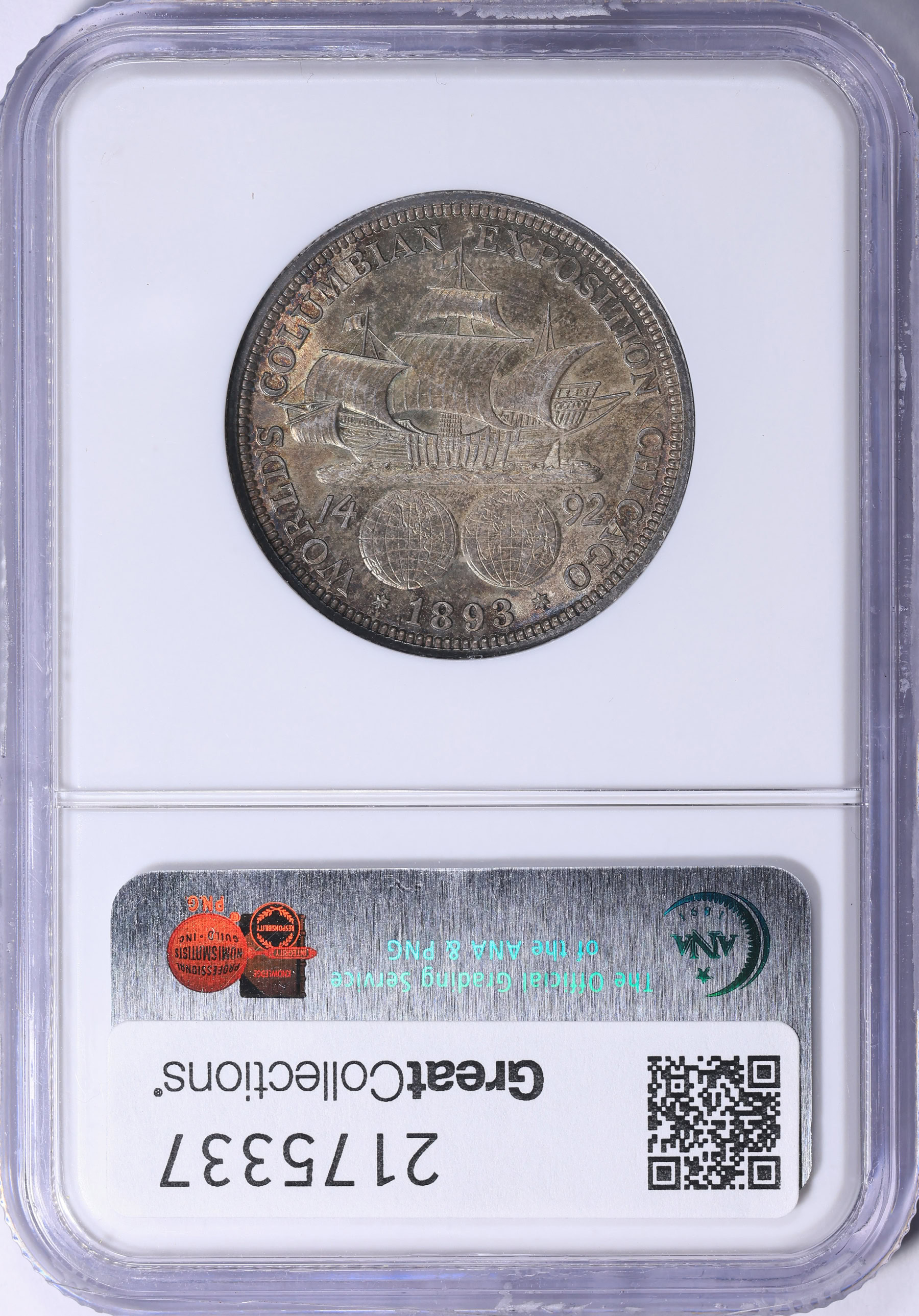 1893 World Columbian Exposition Half Dollar NGC MS-63 (Item
