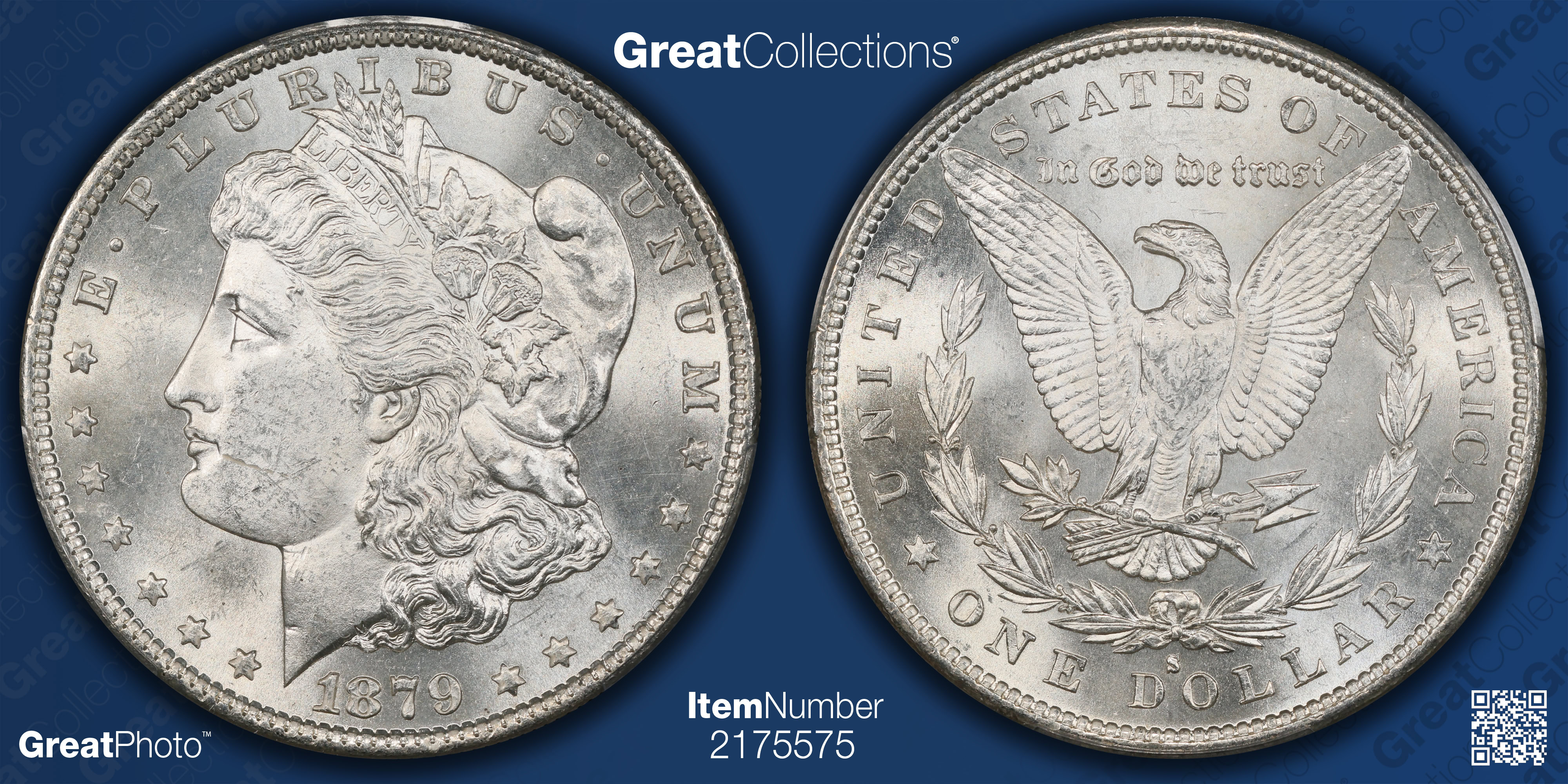 1879-S Morgan Silver Dollar PCGS MS-63 (VSS VAM-26) (Item 2175575