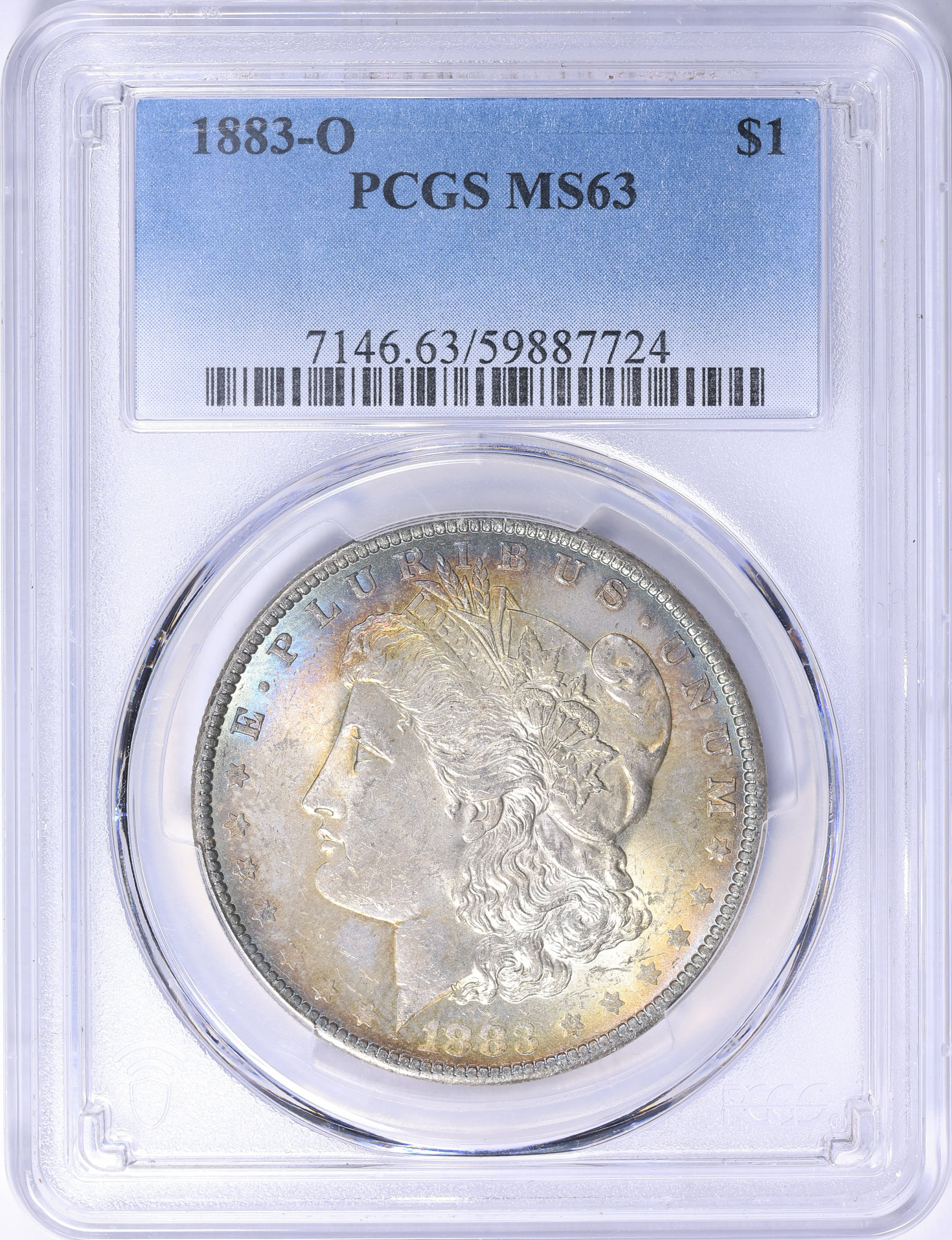 1883-O Morgan Silver Dollar PCGS MS-63 (Toned) (Item 2176191
