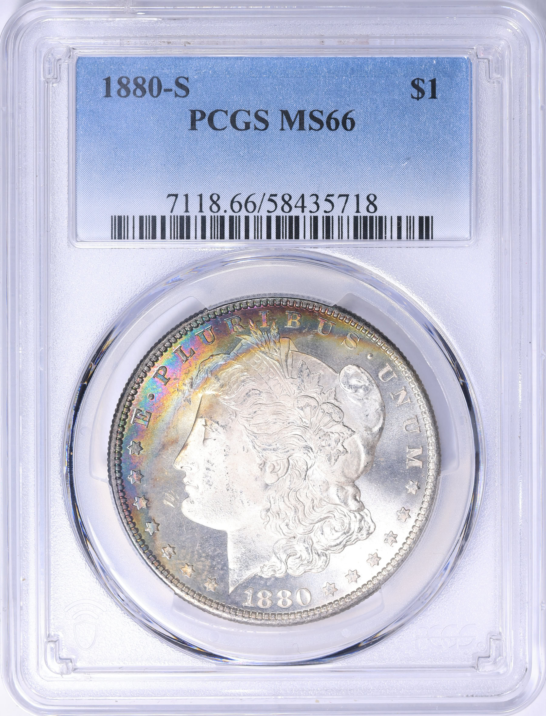 1880-S Morgan Silver Dollar PCGS MS-66 (Toned) (Item 2176204