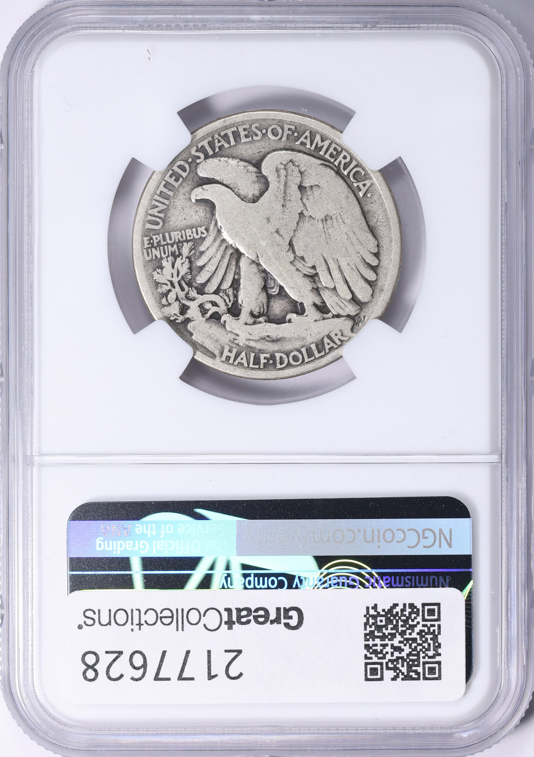 1921 Walking Liberty Half Dollar NGC VG-10 (Item 2177628