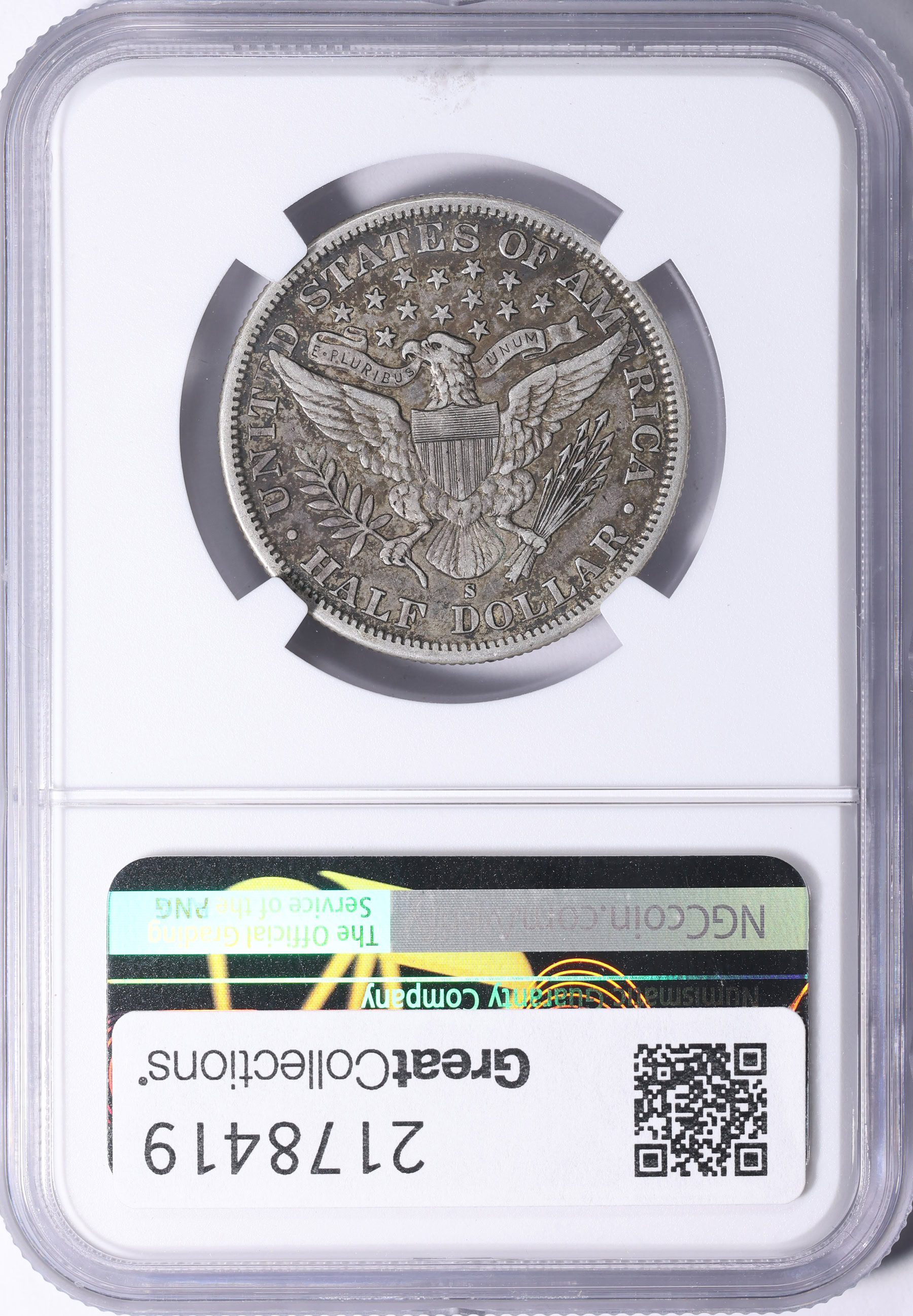 外国イラン クラン銀貨1810年(AH1225) NGC-XF40 1897-S Barber Half Dollar NGC XF-40 (Item 2178419