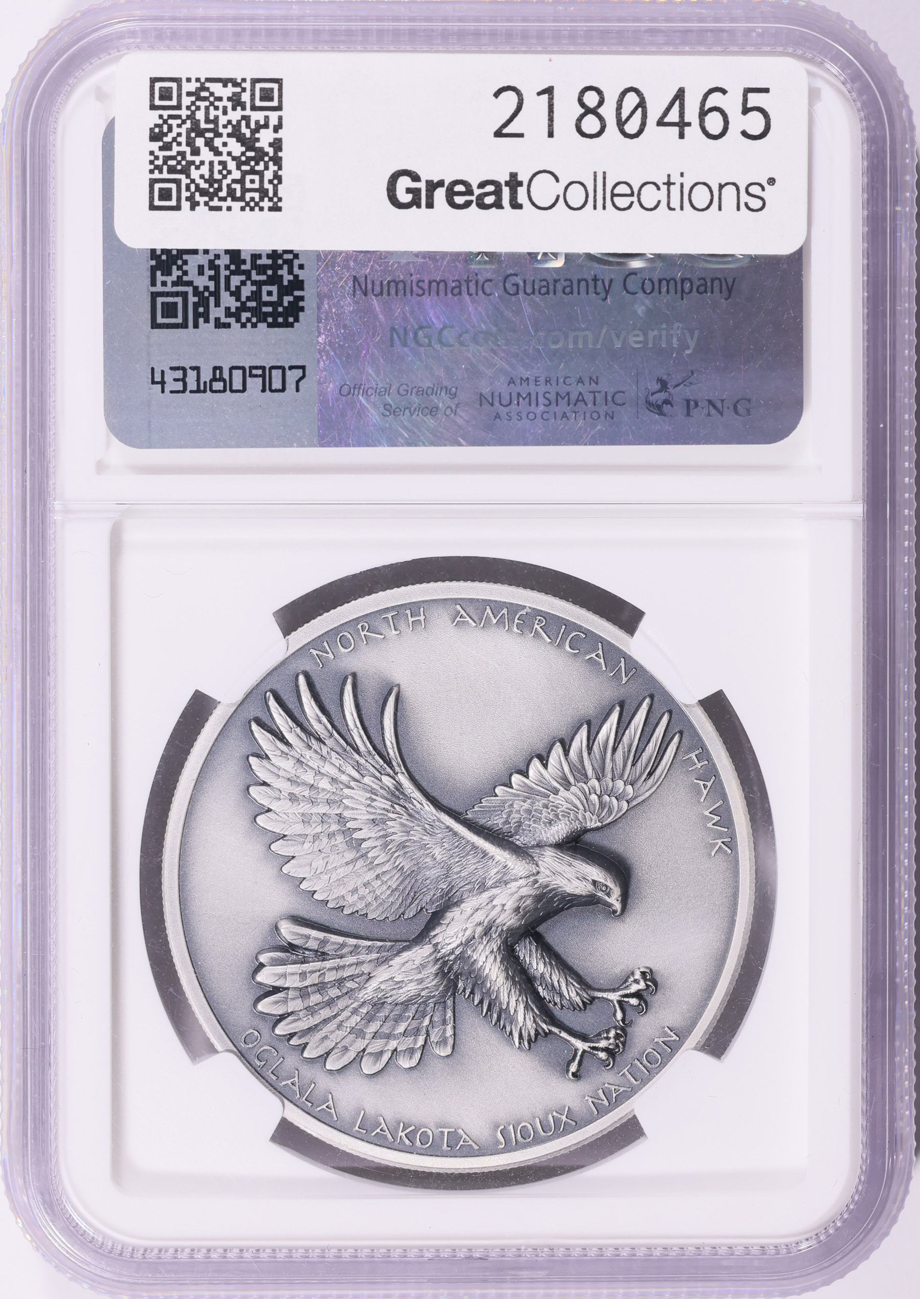 2025 Oglala Lakota Sioux Nation North American Hawk High Relief