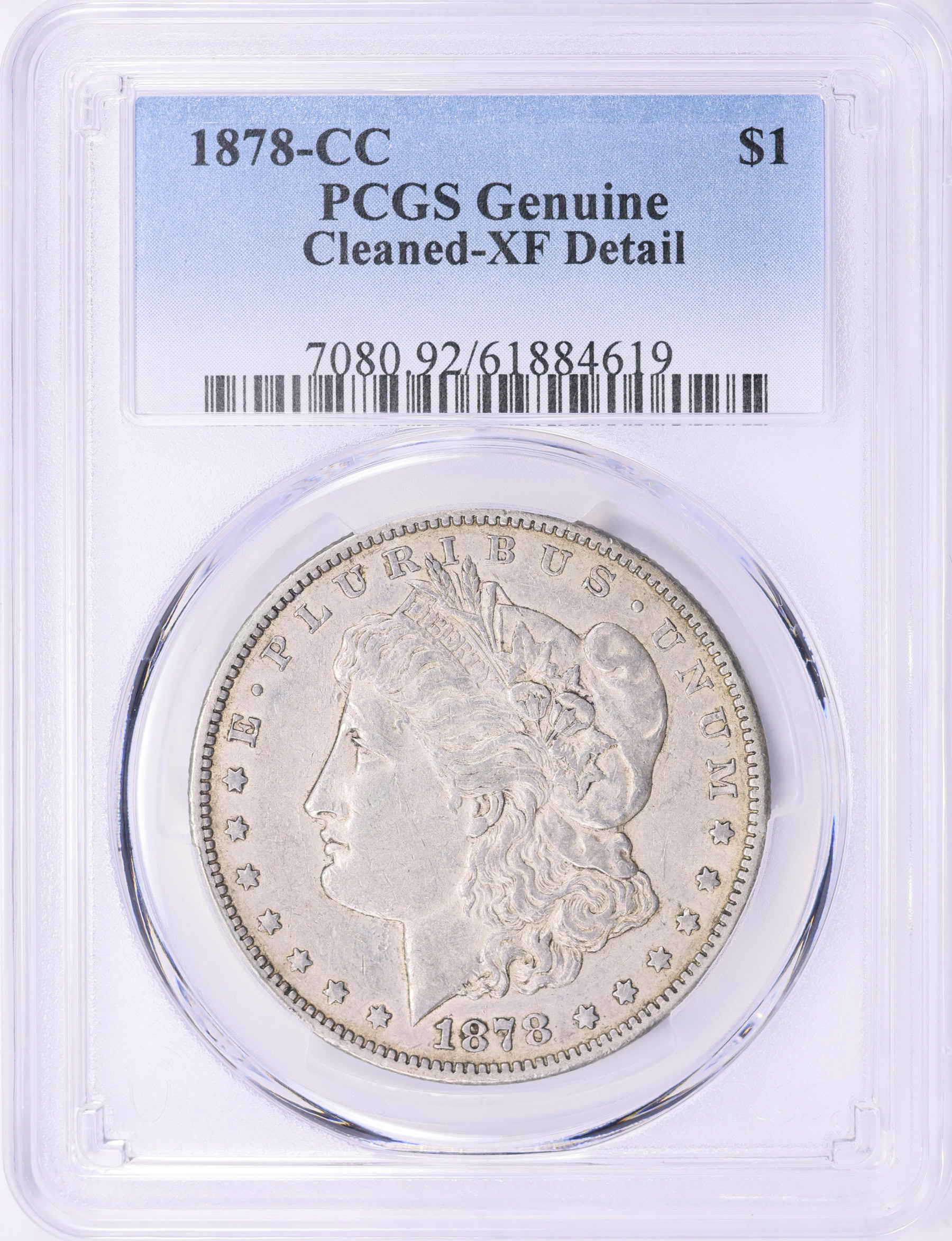 1878-CC Morgan Silver Dollar PCGS Genuine XF Details (Item 2182641