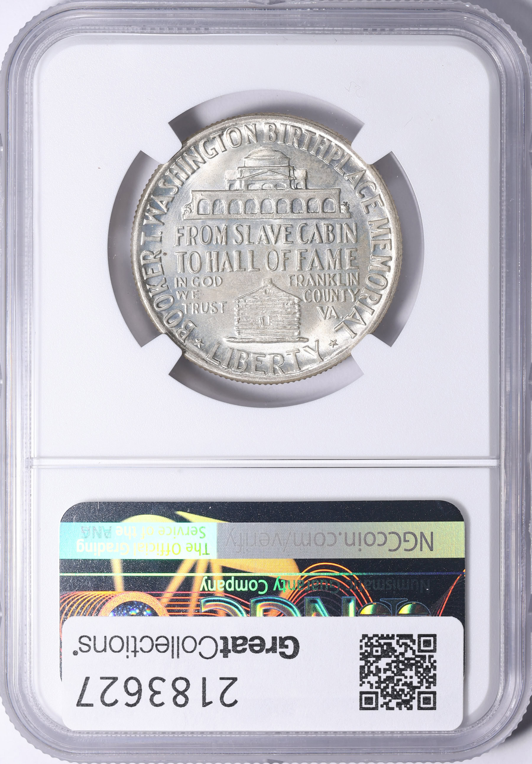 1948 Booker T. Washington Memorial Half Dollar NGC MS-66+ (Item