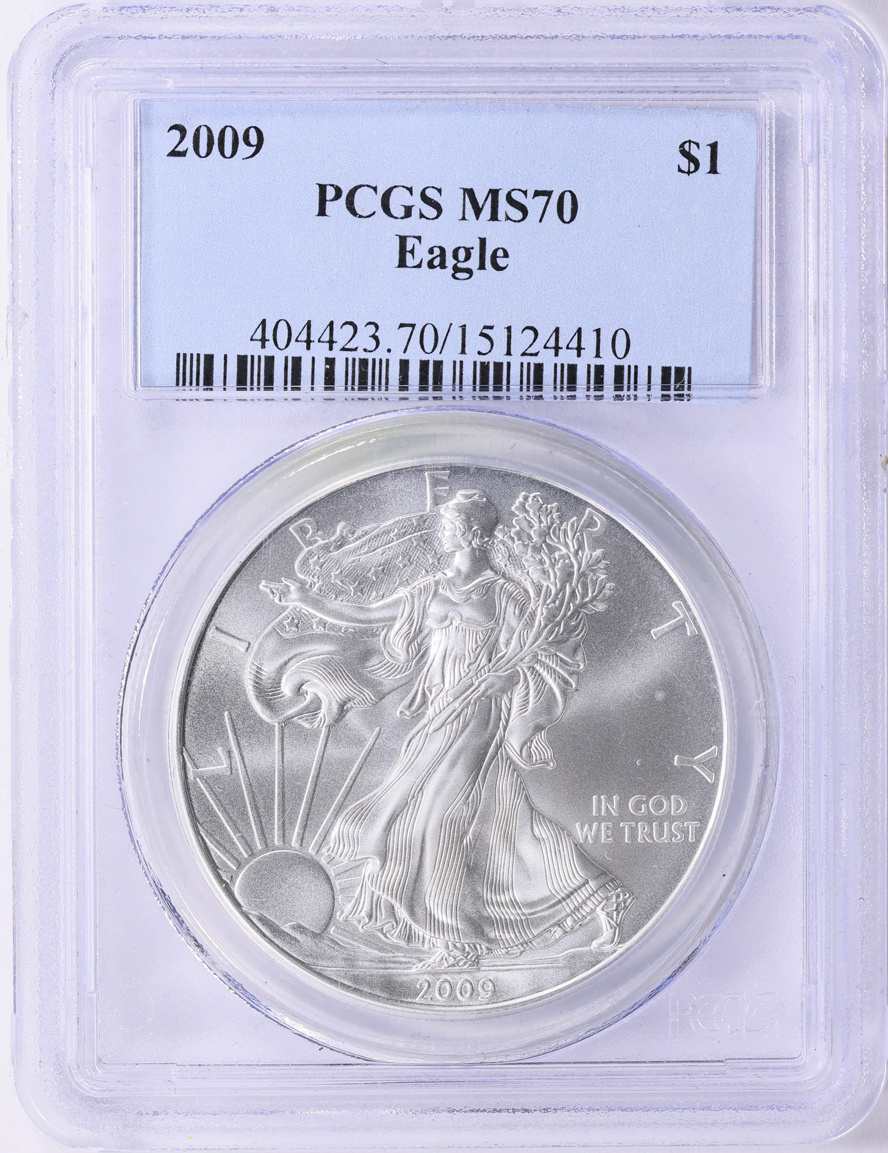 2009 $1 Silver Eagle PCGS MS-70 (Item 2183666) | GreatCollections