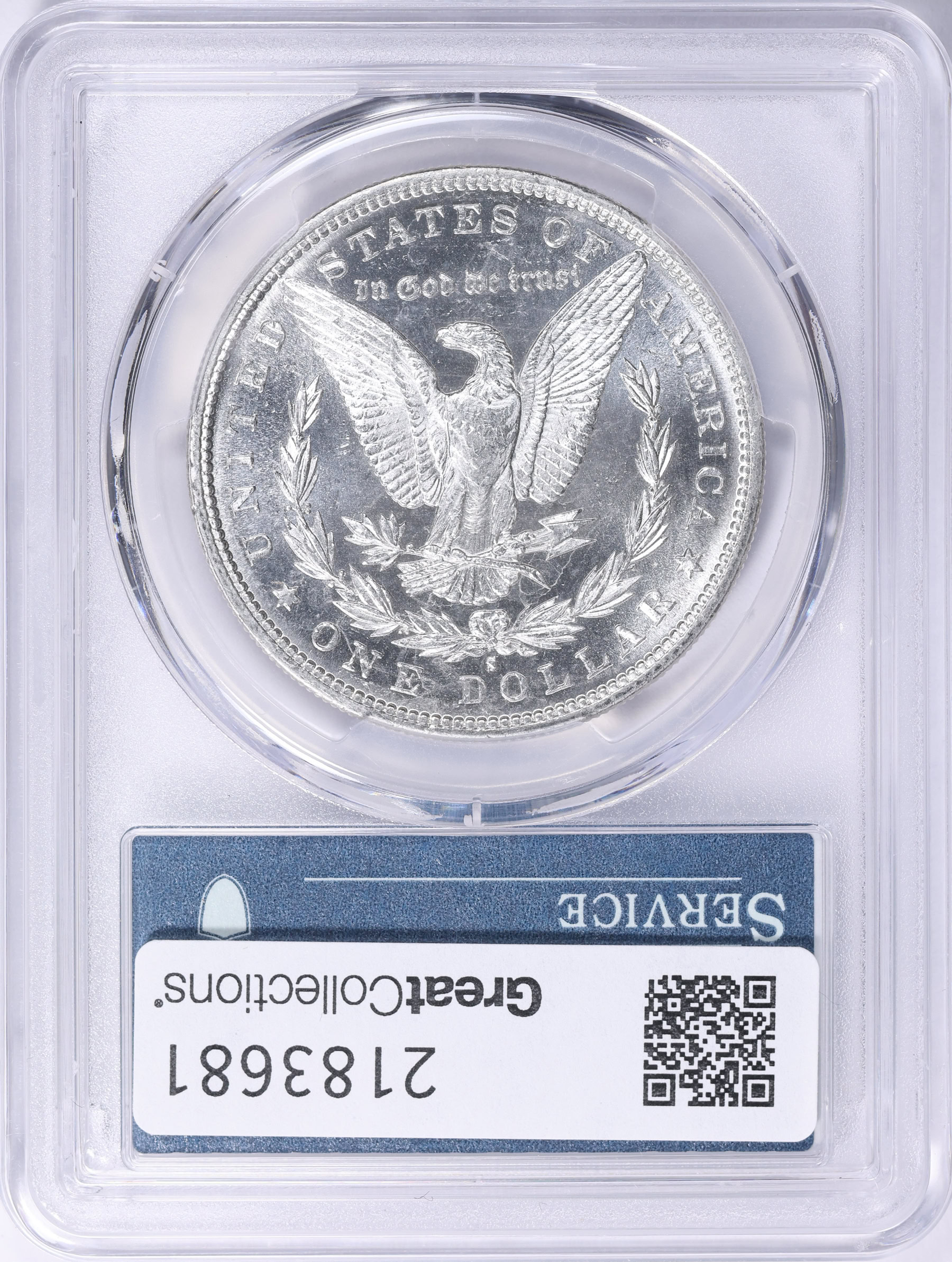 1882-S Morgan Silver Dollar PCGS MS-62 (OGH 40th Anniversary Label