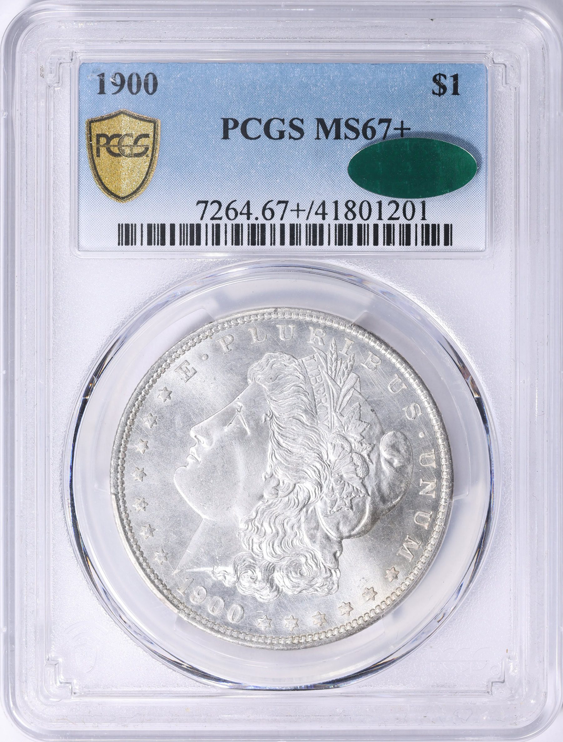 1900 Morgan Silver Dollar PCGS MS-67+ (CAC Green) (Item 2183833